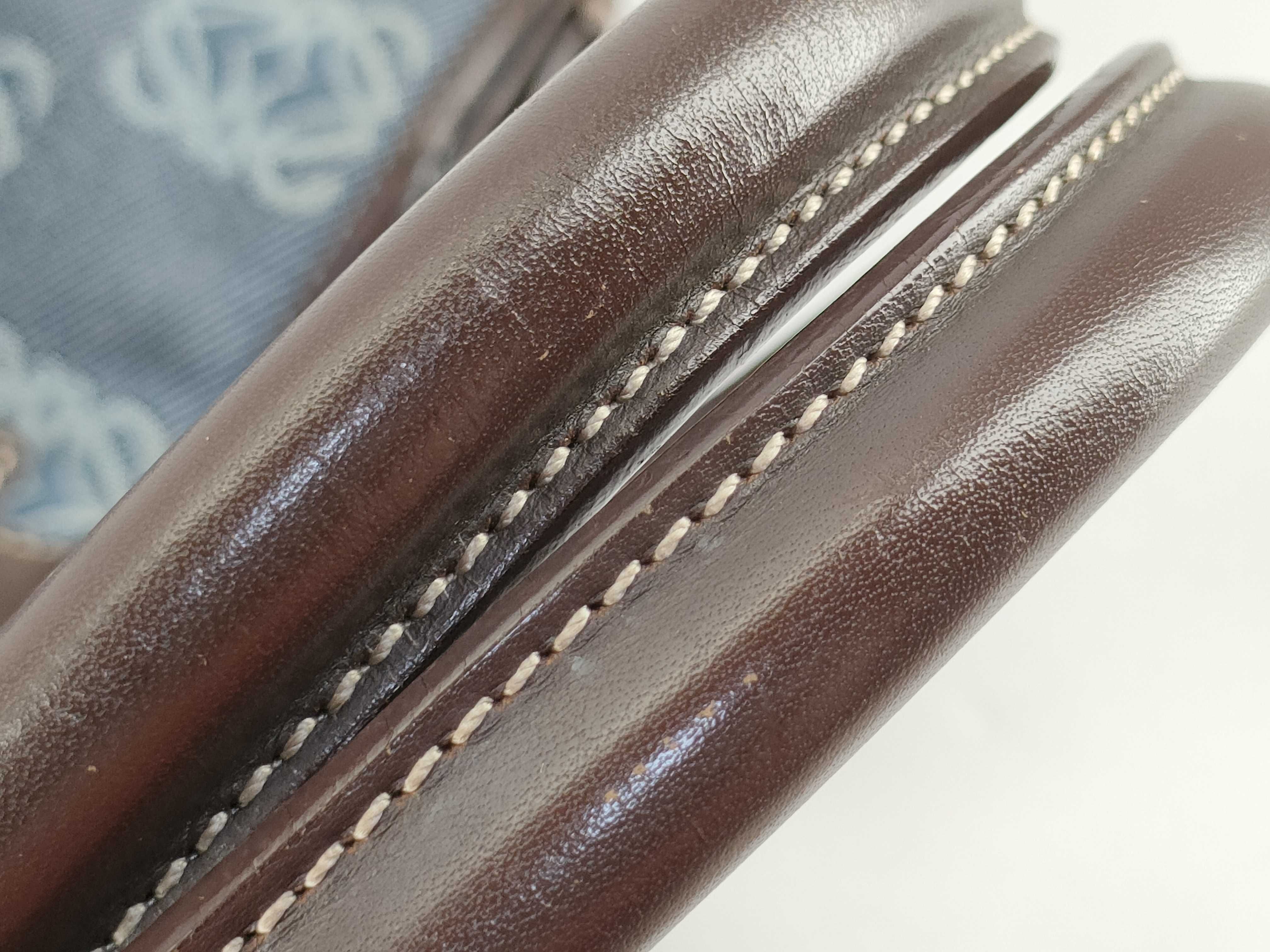 Anagram Tote Bag, Canvas x Leather, Blue Tote Bag — view 4