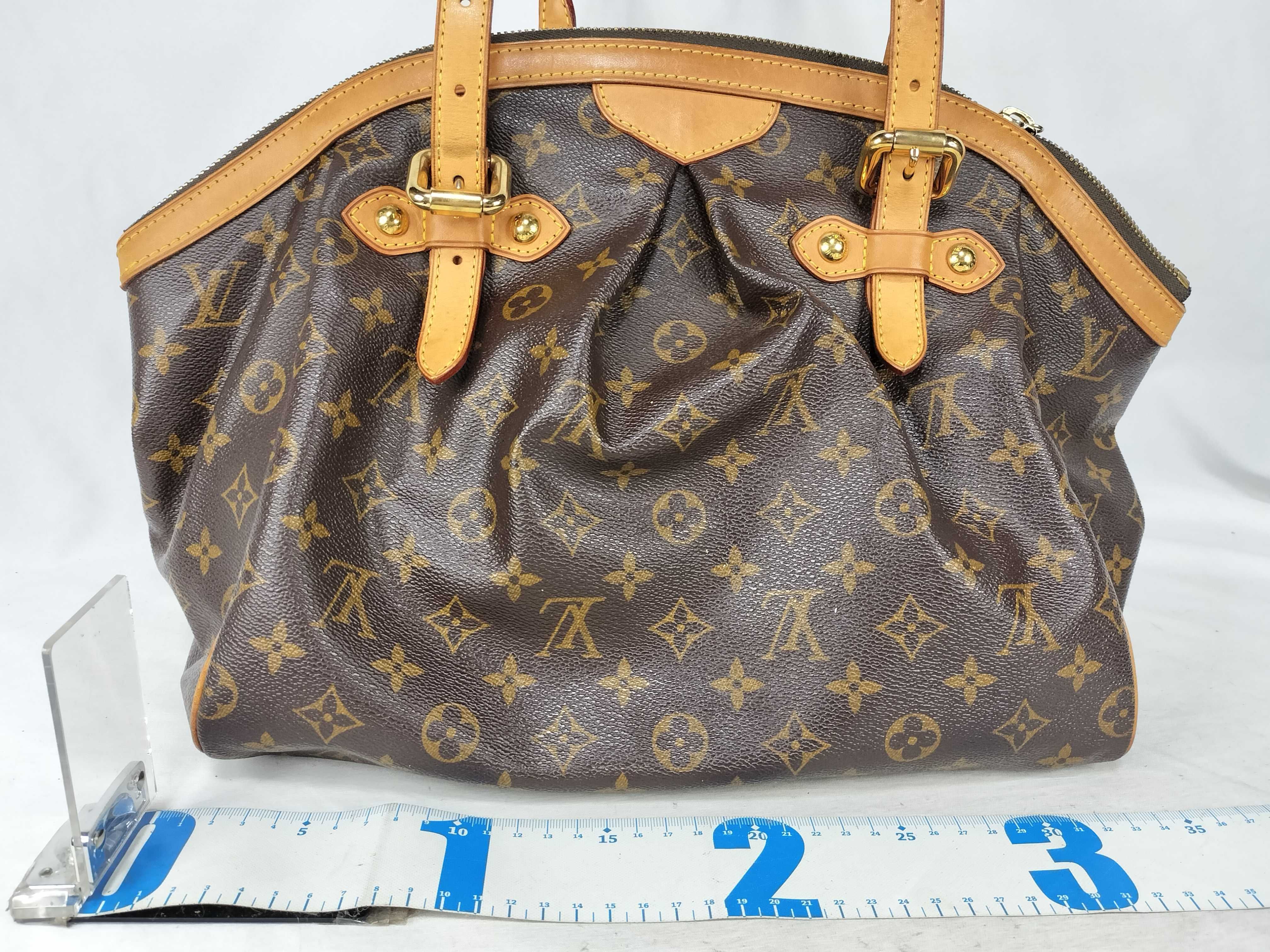 Monogram Louis Vuitton Brown Monogram M40144 Tivoli GM Shoulder Bag — view 2