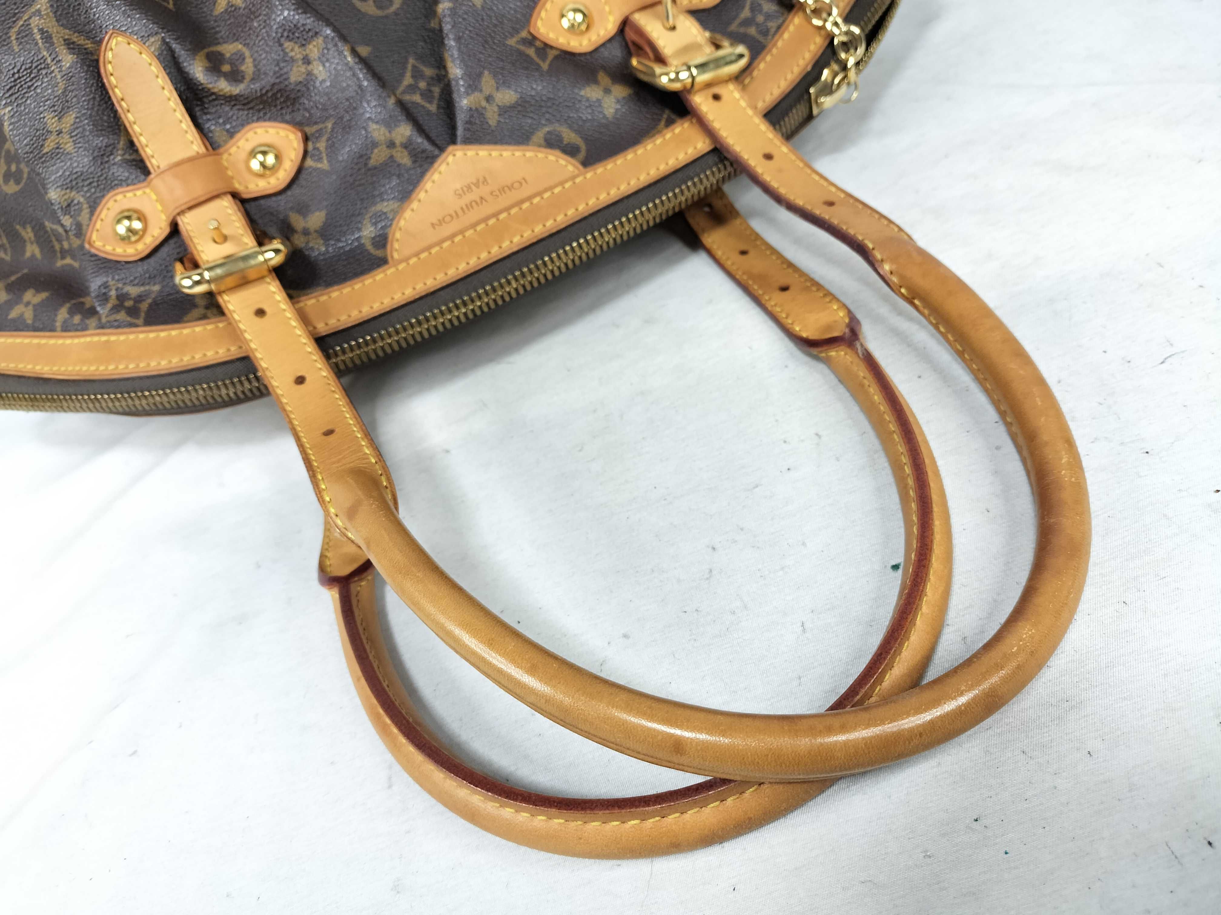 Monogram Louis Vuitton Brown Monogram M40144 Tivoli GM Shoulder Bag — view 3