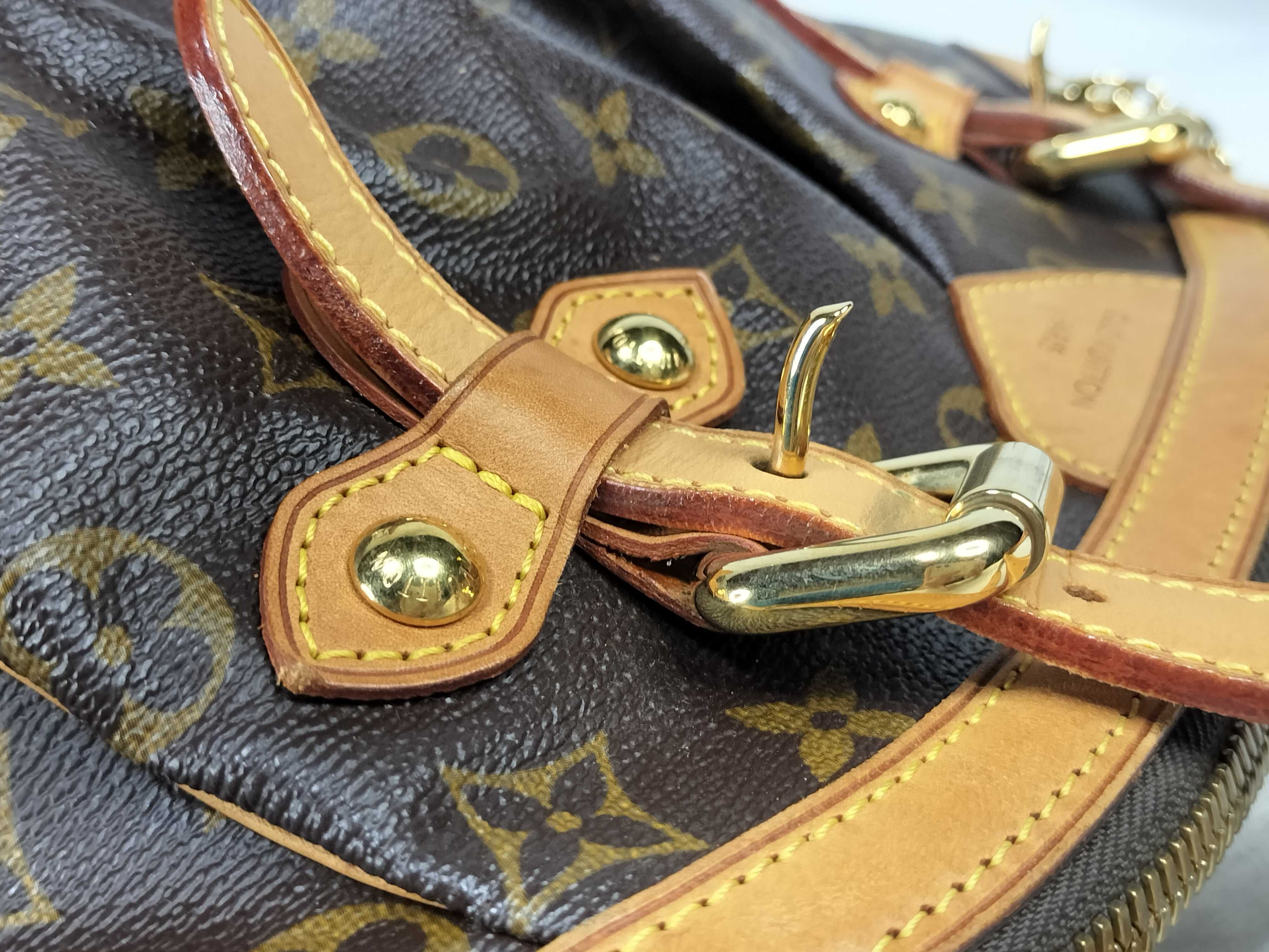 Monogram Louis Vuitton Brown Monogram M40144 Tivoli GM Shoulder Bag — view 5
