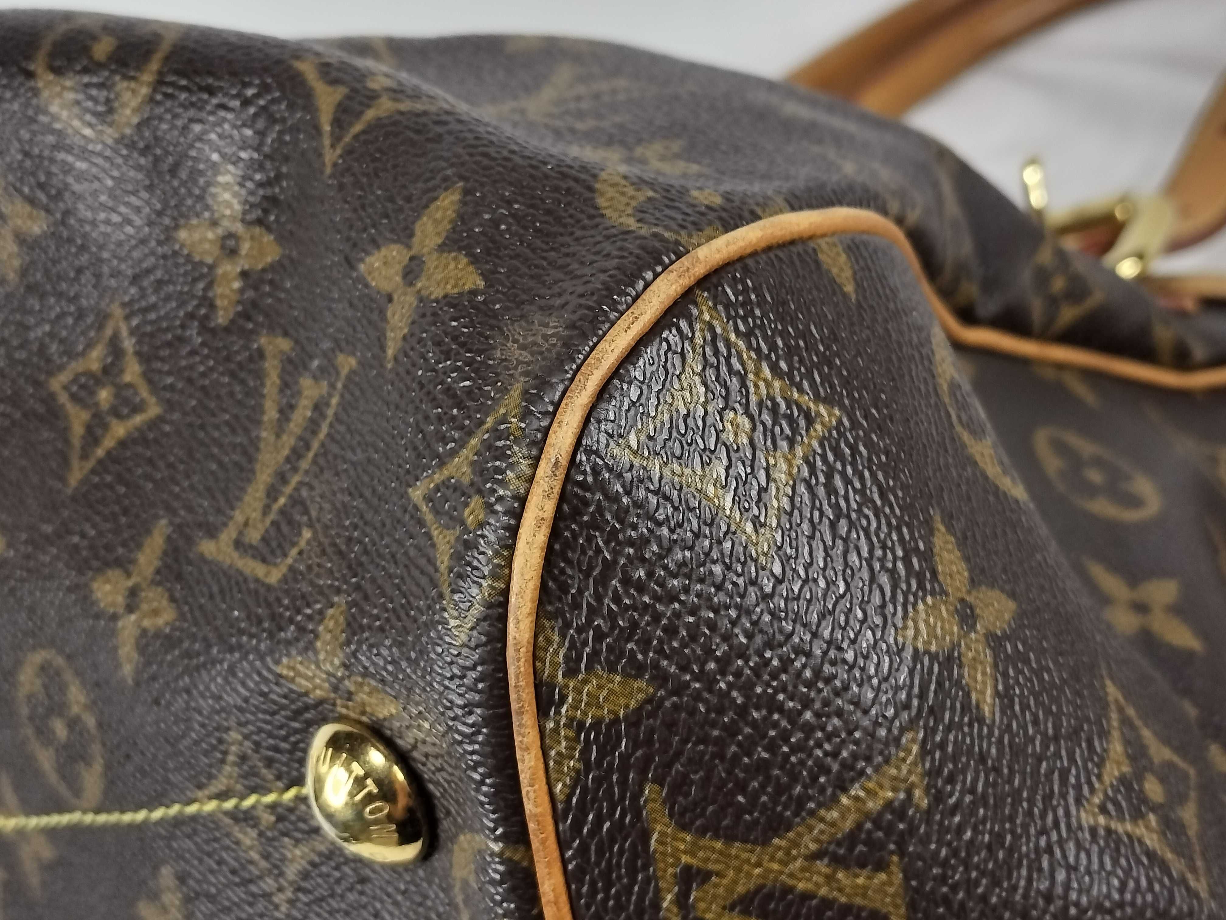 Monogram Louis Vuitton Brown Monogram M40144 Tivoli GM Shoulder Bag — view 7