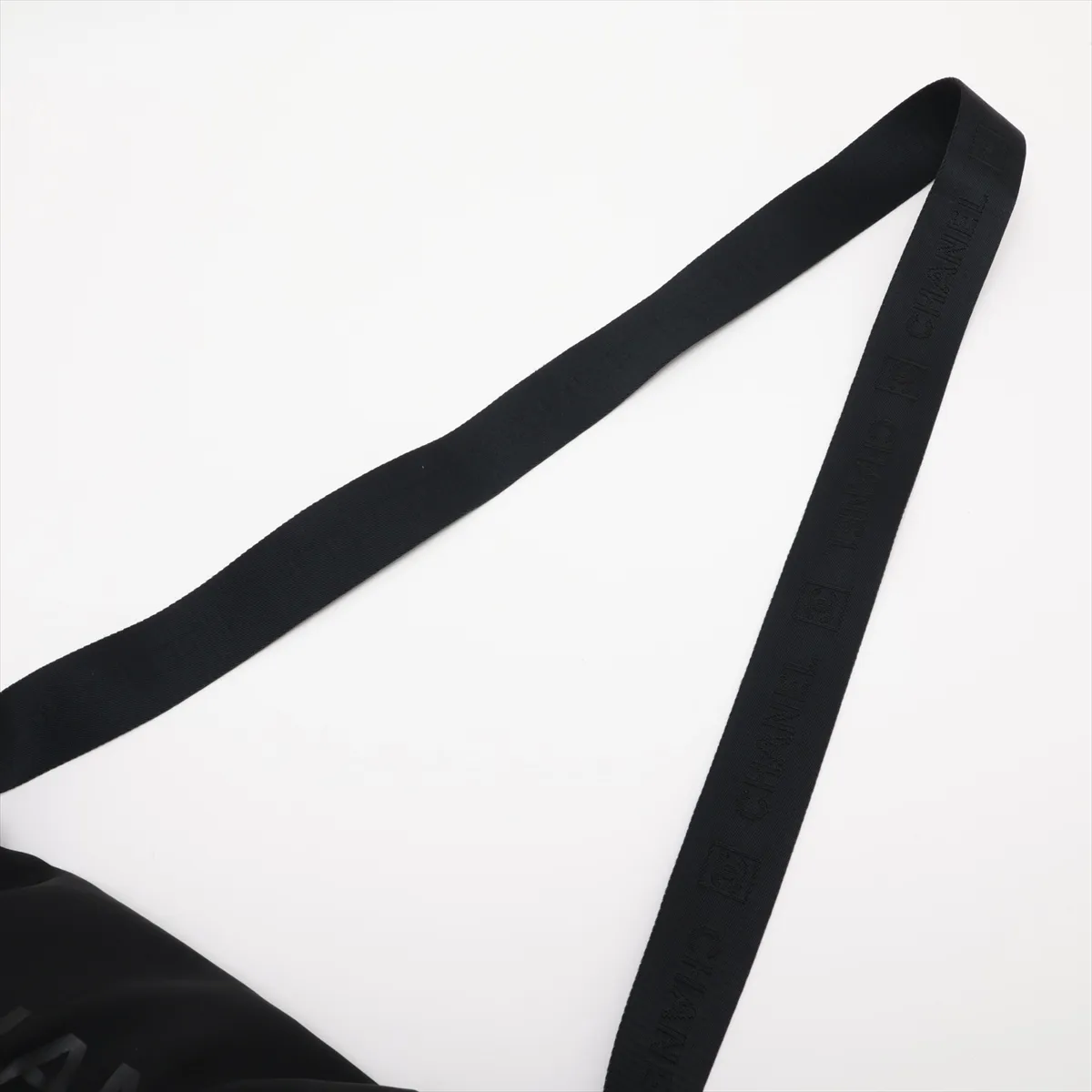Sport Line Nylon x Rubber Shoulder Bag, Black with Silver Hardware, 9424433, Series 9 — view 5