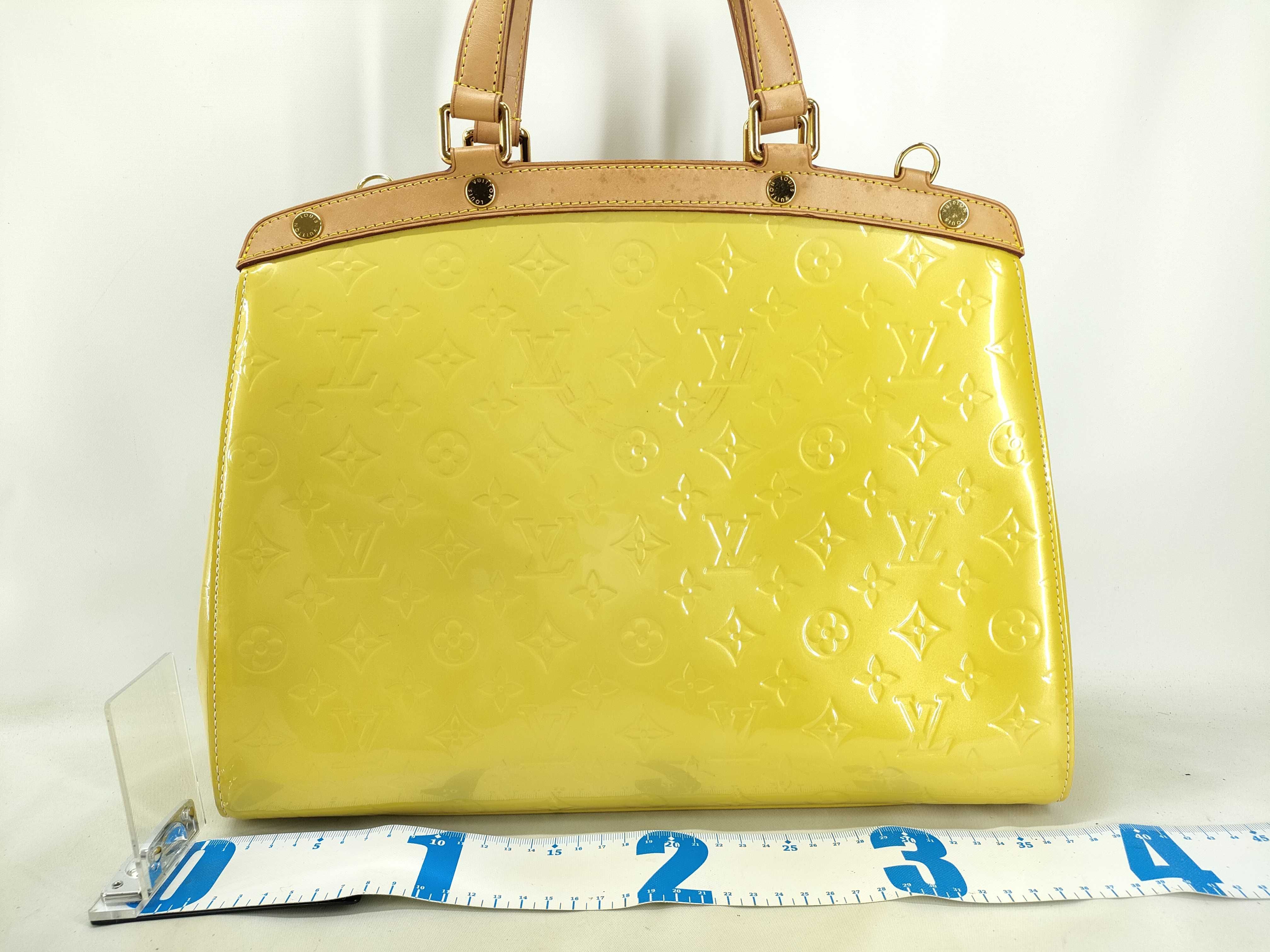 Vernis Louis Vuitton Yellow Monogram Vernis Blair GM Handbag M91454 — view 2