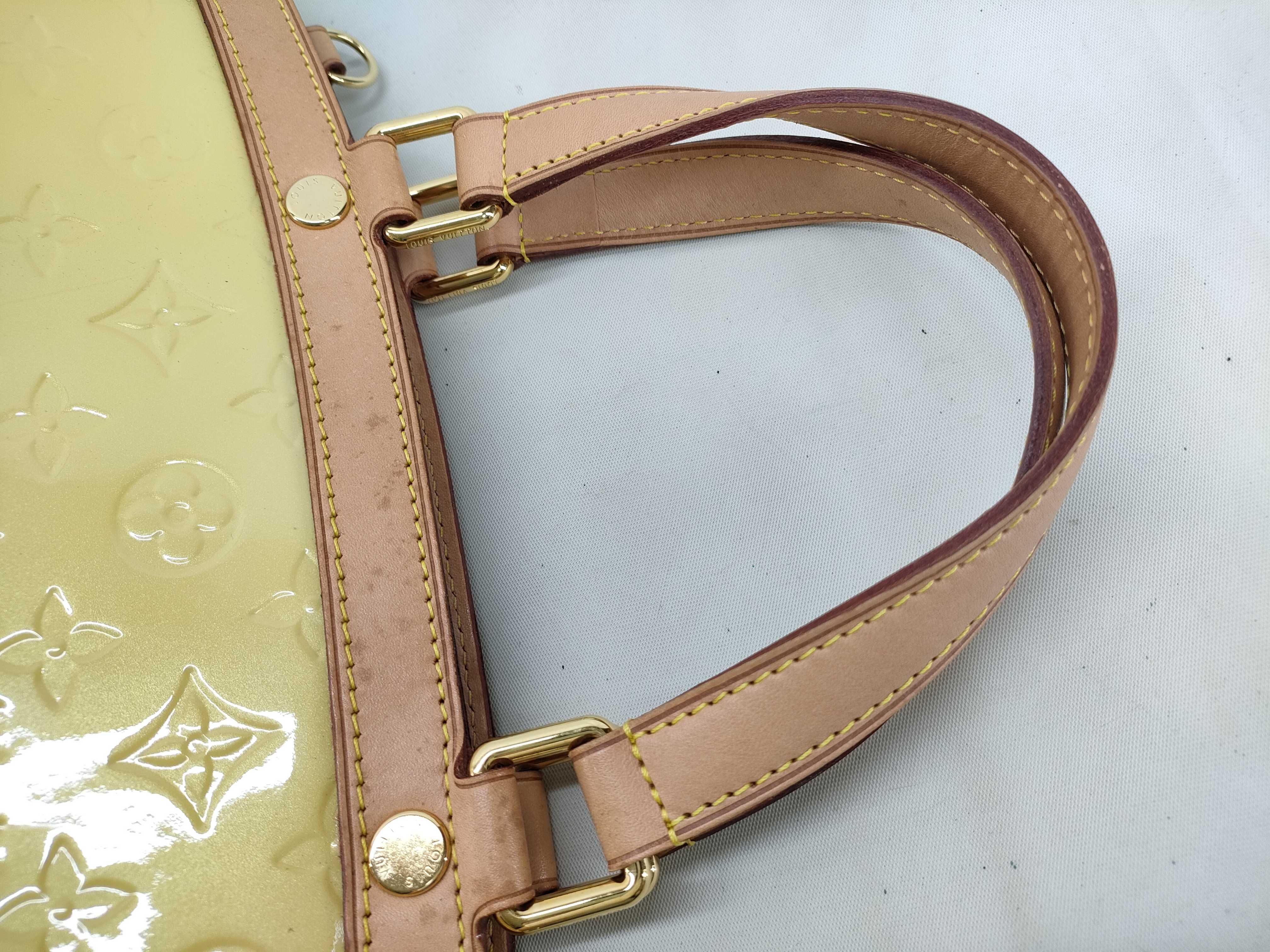 Vernis Louis Vuitton Yellow Monogram Vernis Blair GM Handbag M91454 — view 5