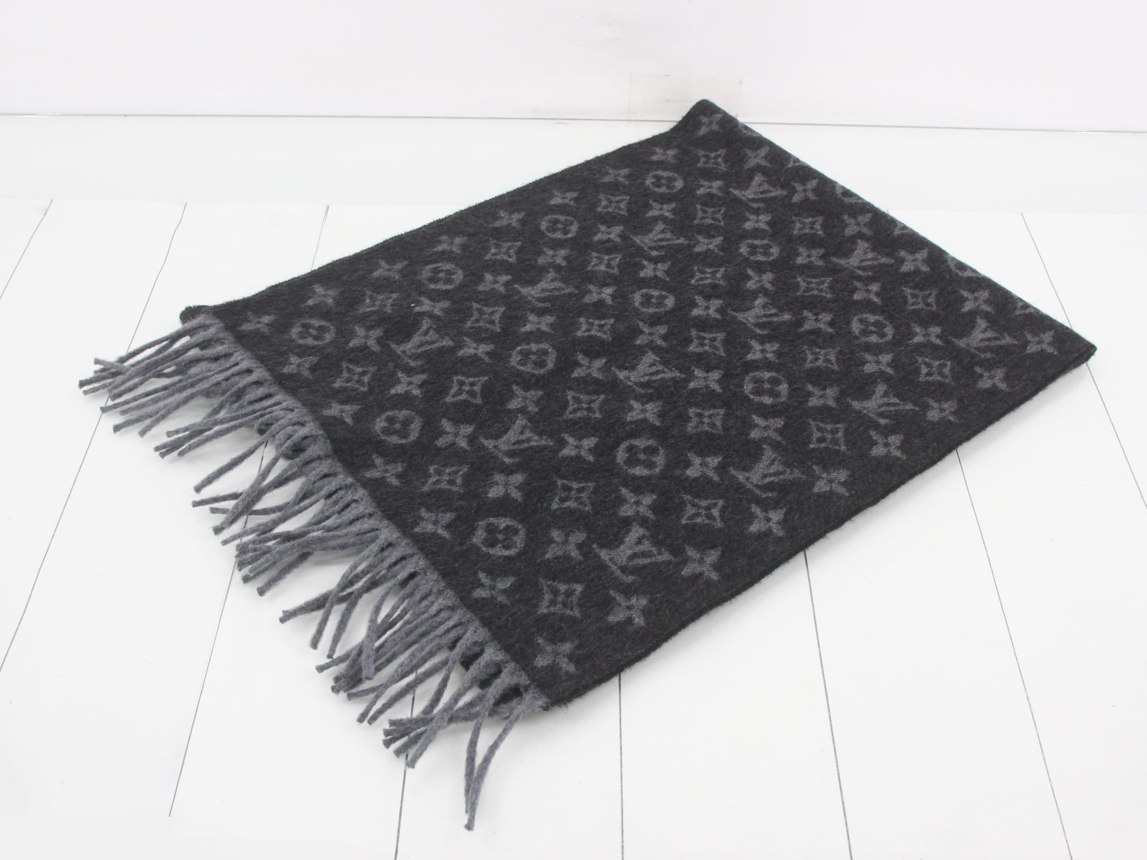 Monogram scarf with tag — view 2