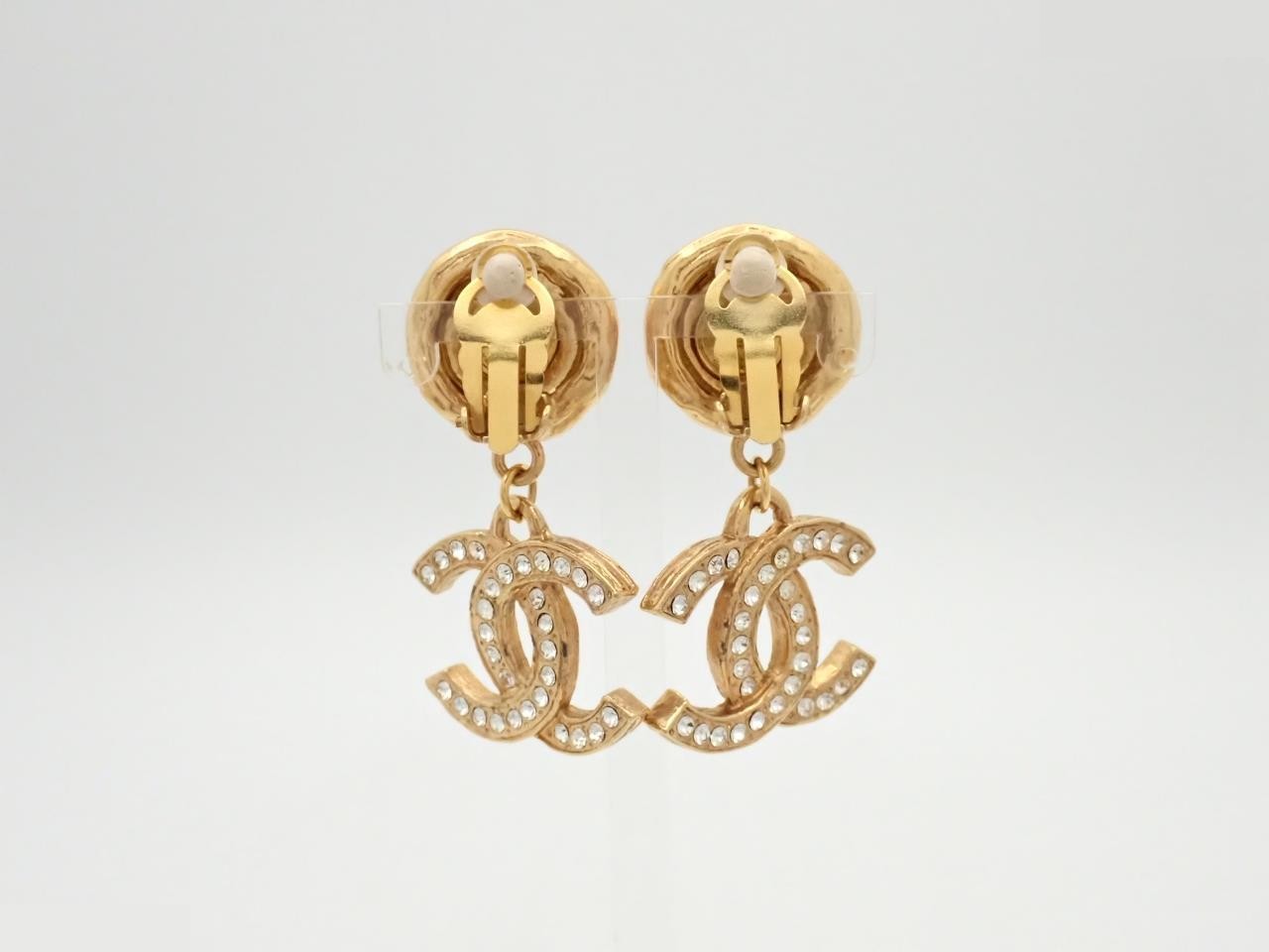 Coco Mark Rhinestone Swing Earrings — view 2