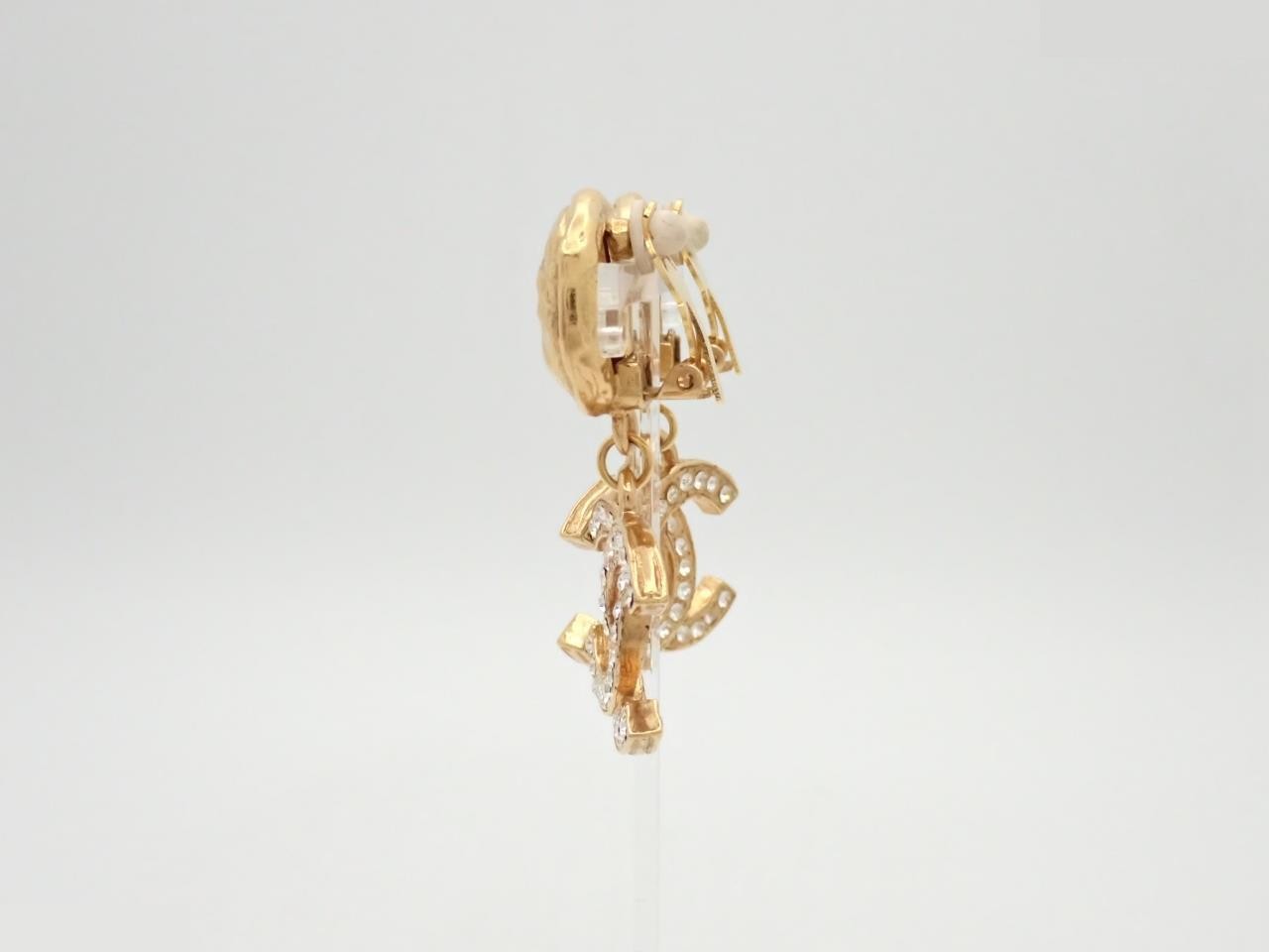 Coco Mark Rhinestone Swing Earrings — view 3