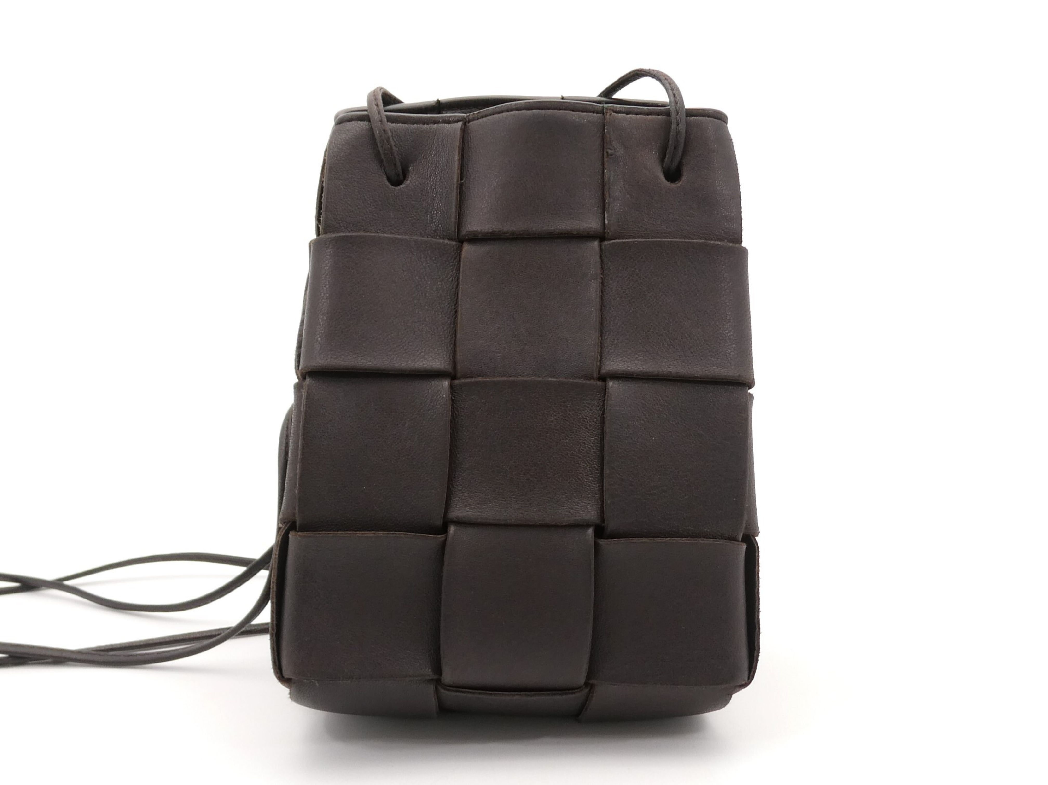 Intrecciato Leather Shoulder Bag — view 2