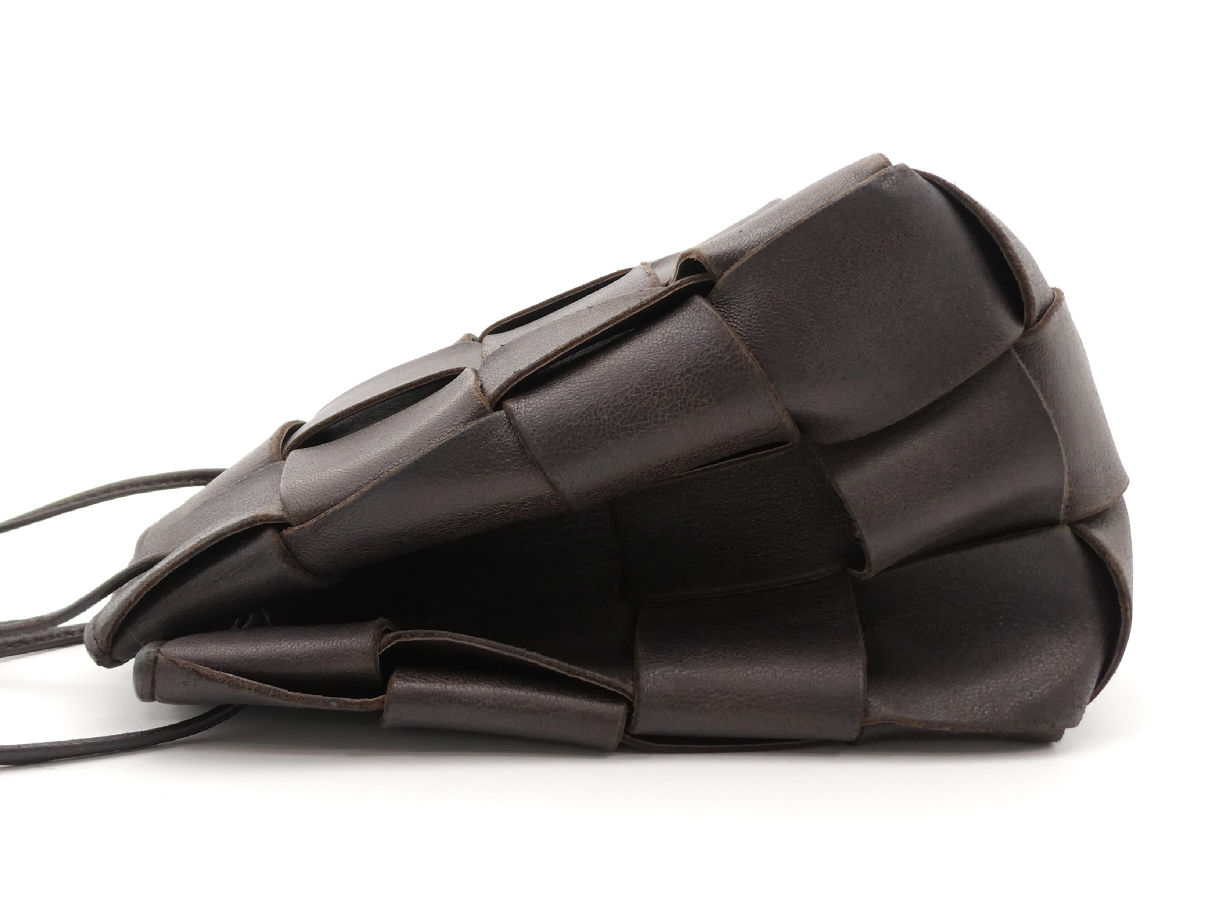 Intrecciato Leather Shoulder Bag — view 3