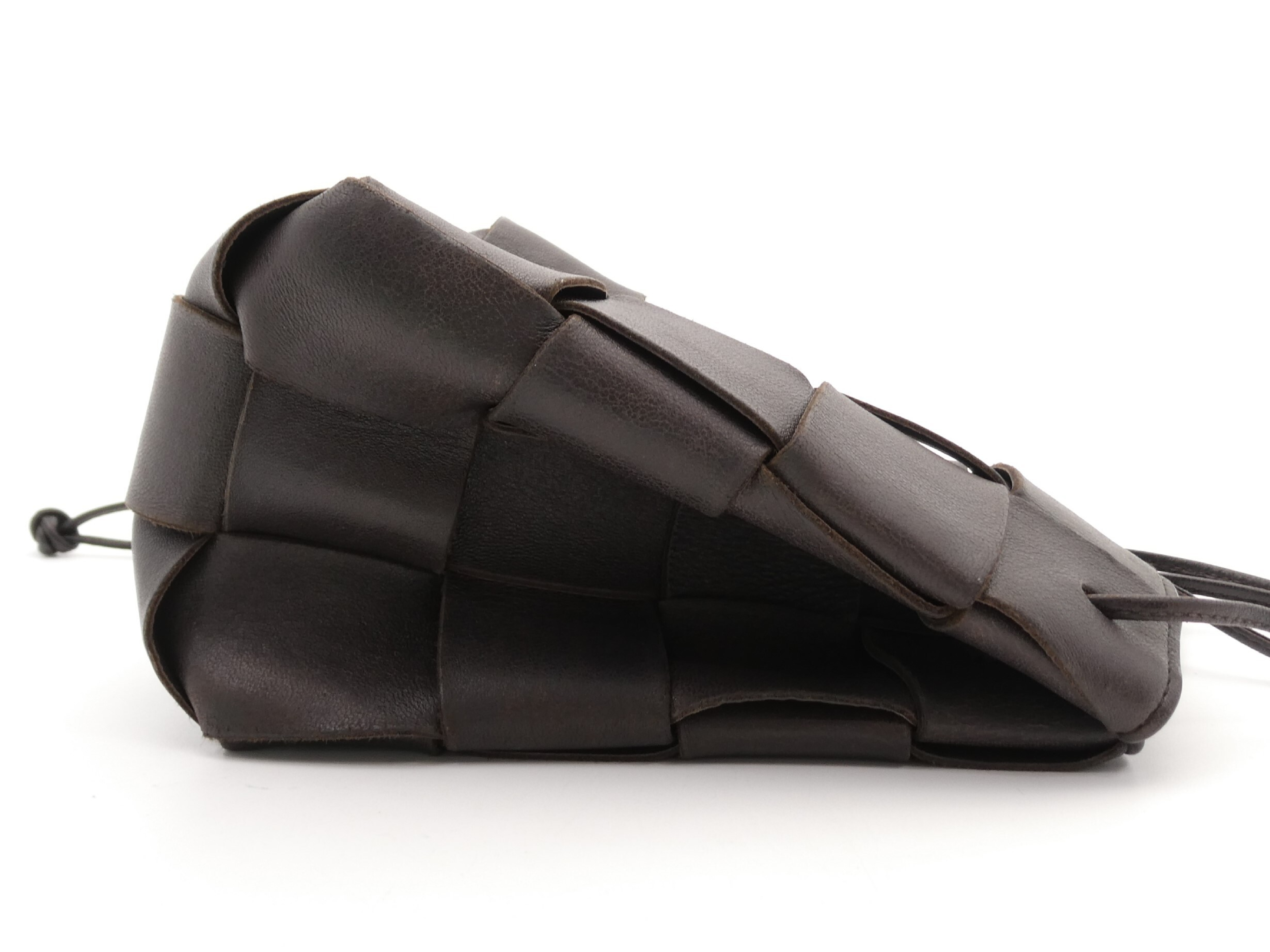 Intrecciato Leather Shoulder Bag — view 4