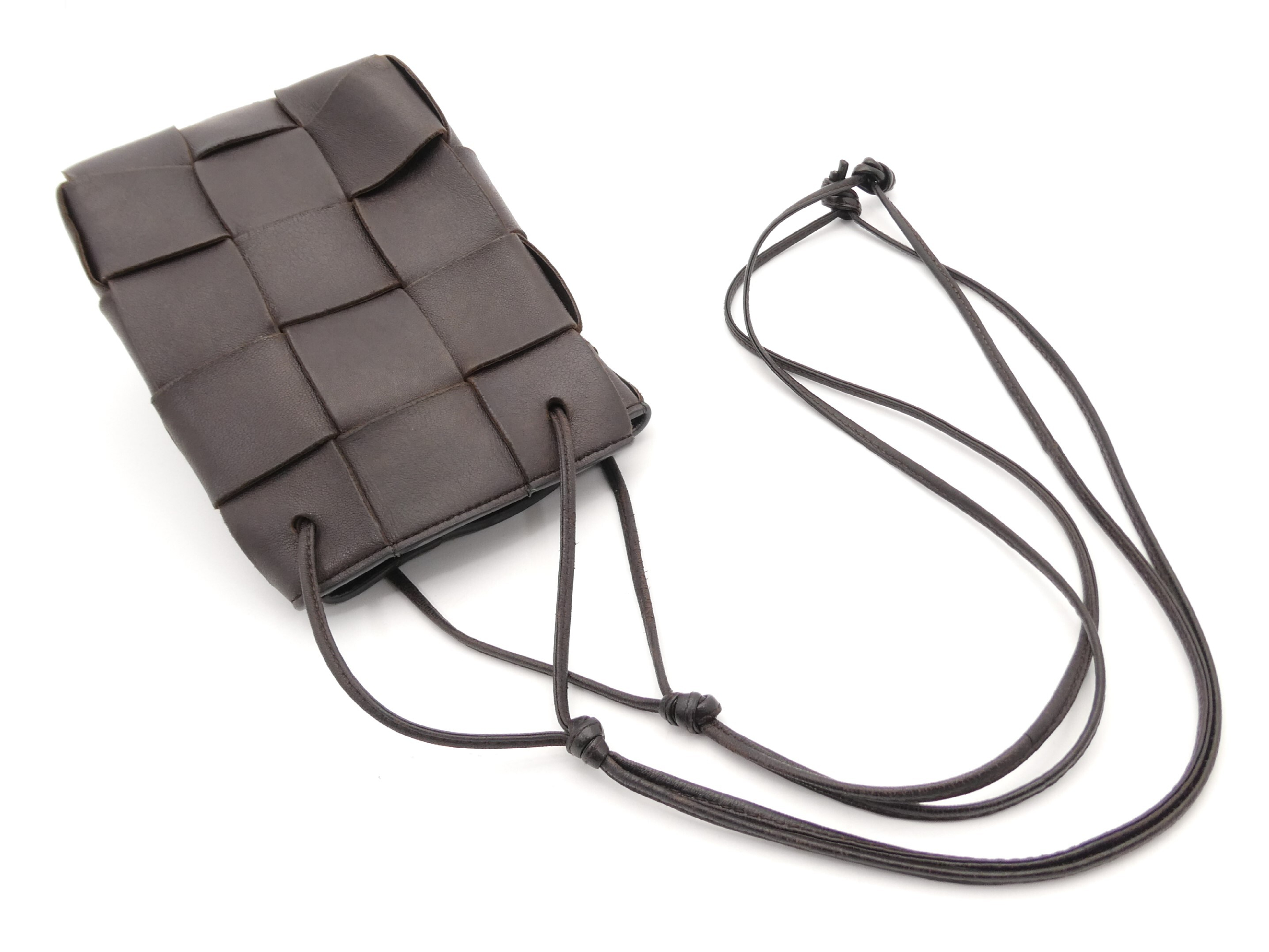 Intrecciato Leather Shoulder Bag — view 6