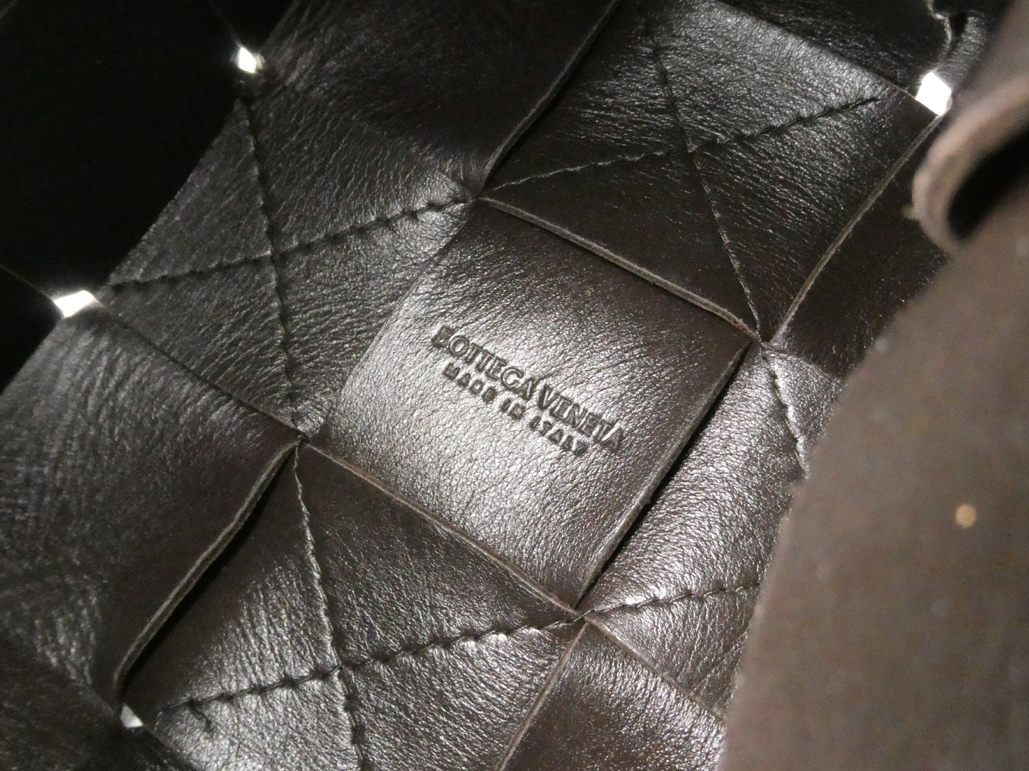 Intrecciato Leather Shoulder Bag — view 8
