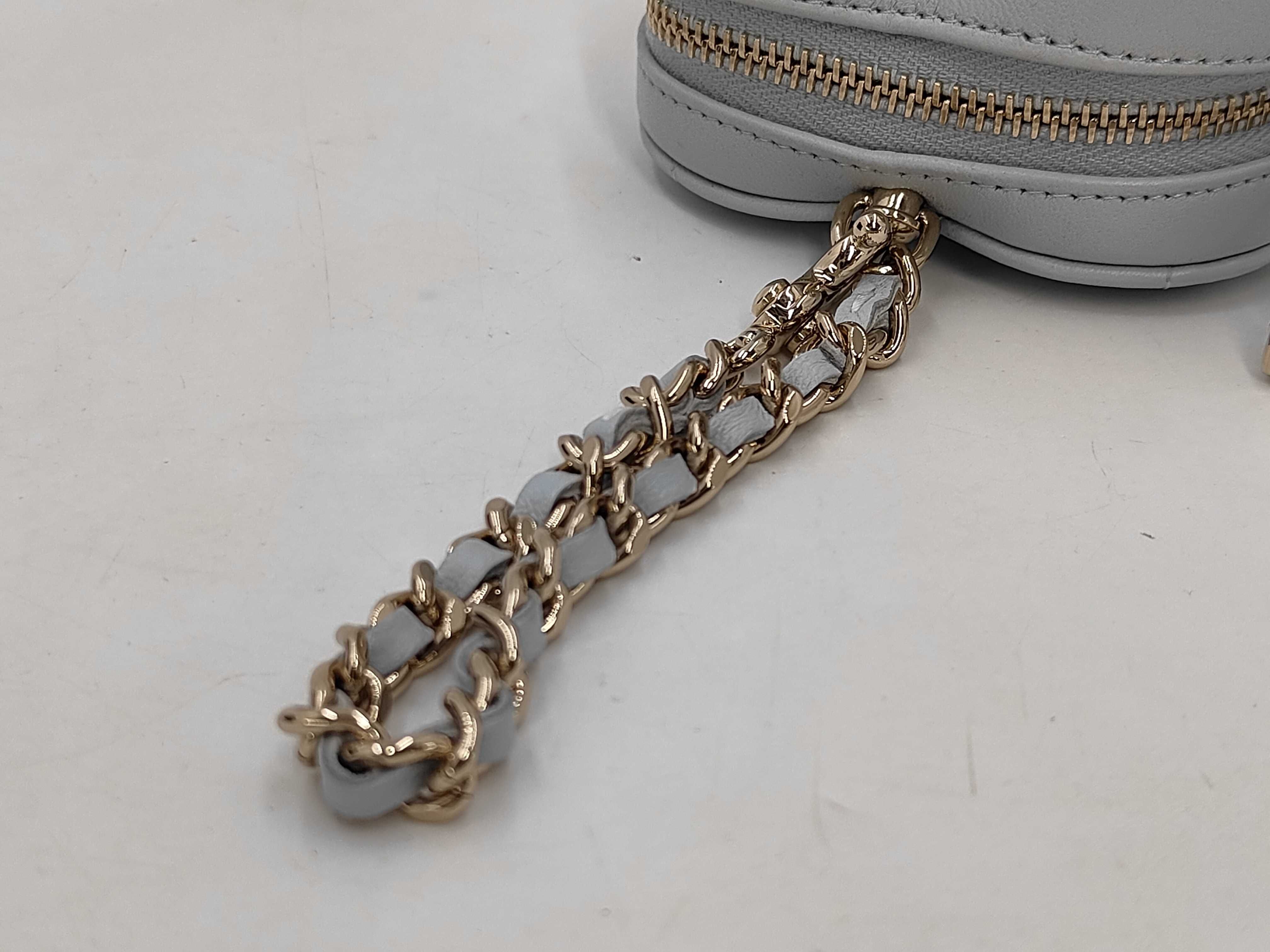Matelassé Heart-Shaped Lambskin Bag Charm — view 3