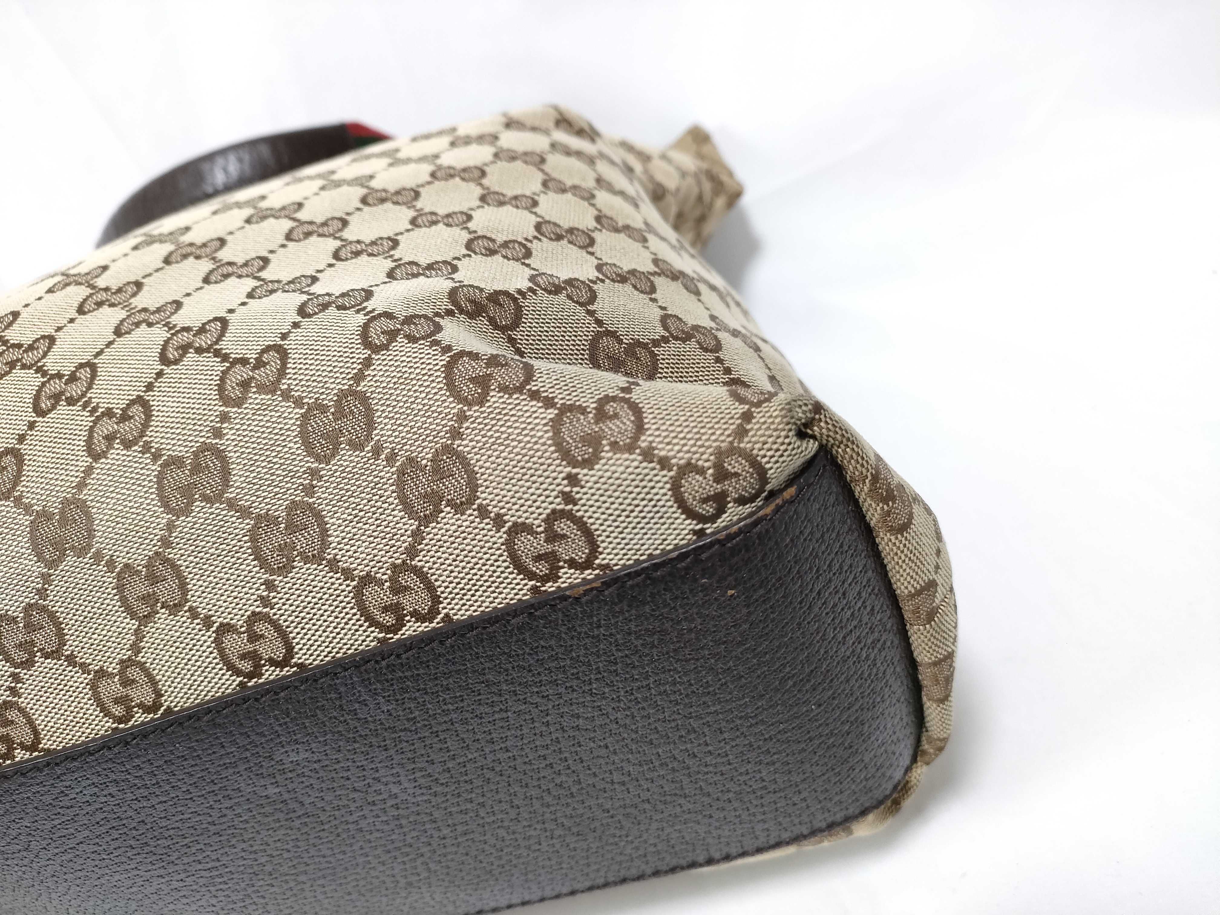 Sherry Tote Bag GG Canvas Leather 131233 506631 Beige Tote Bag — view 5