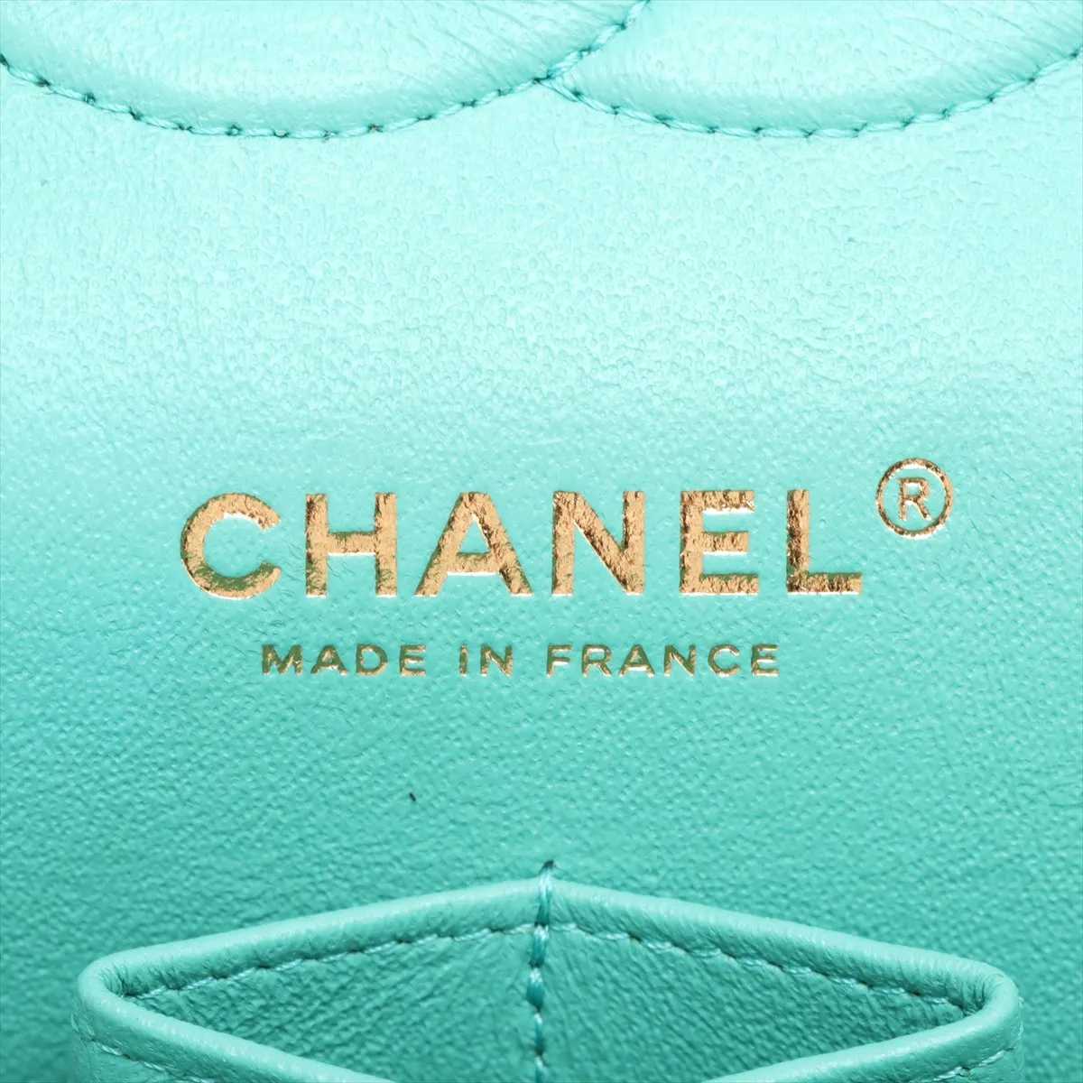 [Individually wrapped] Chanel Matelasse 25 Lambskin Double Flap Double Chain Bag Blue Gold Hardware 27912792 27th Series A01112 — view 10