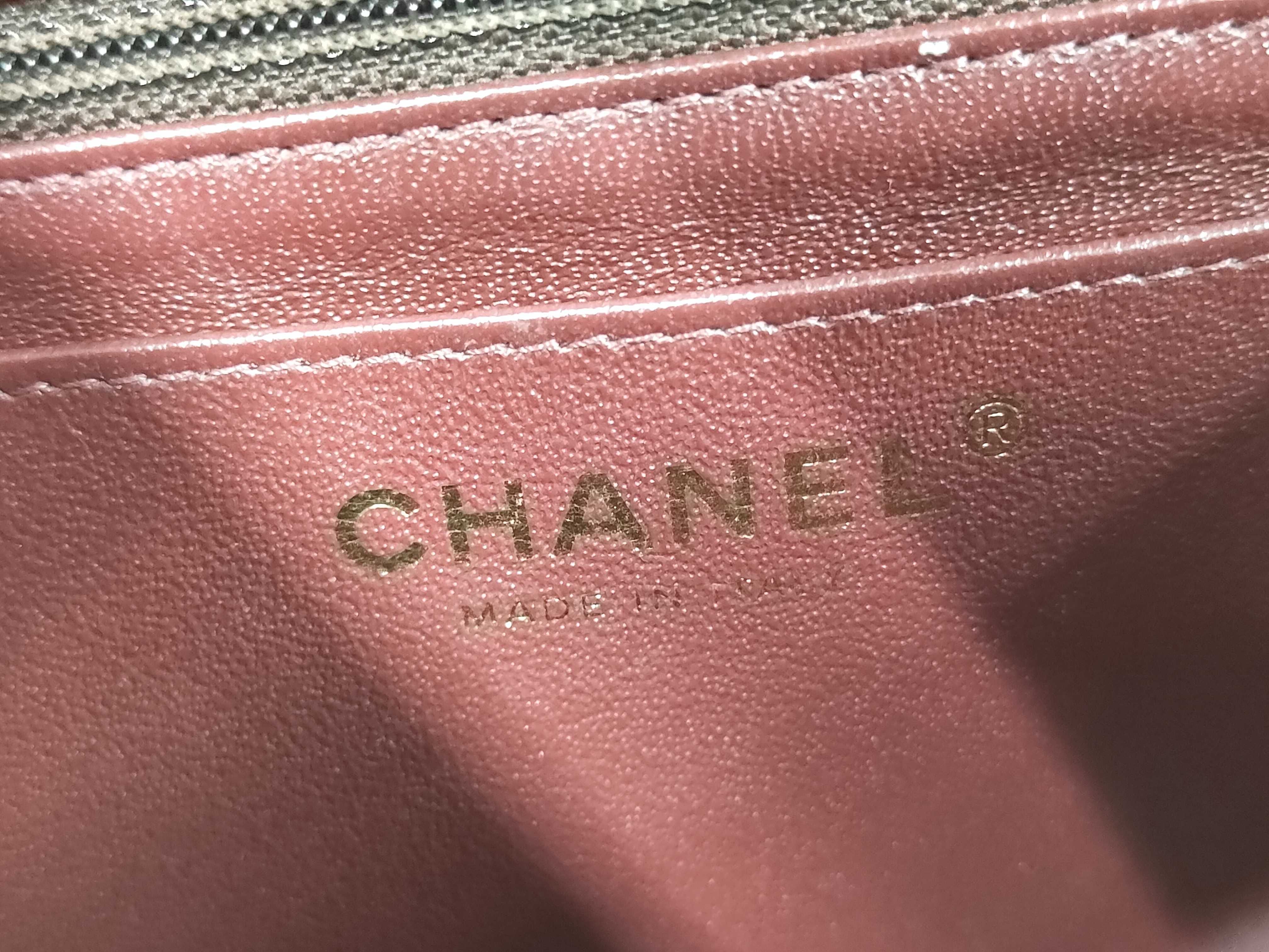 Matelassé Cotton Chain Shoulder Bag, Navy, Marine Charm — view 9