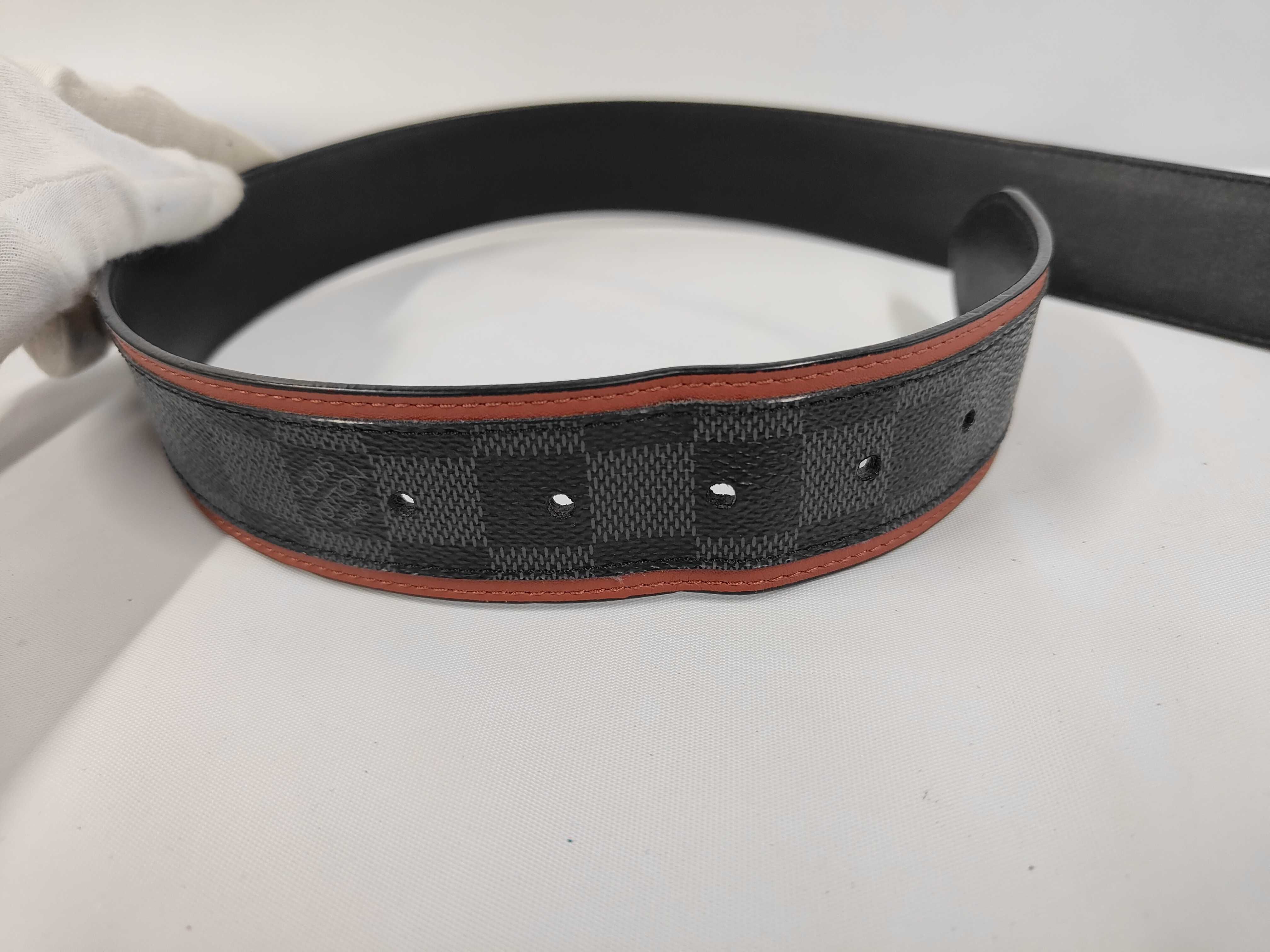 Damier Belt Red Line Belt — view 6