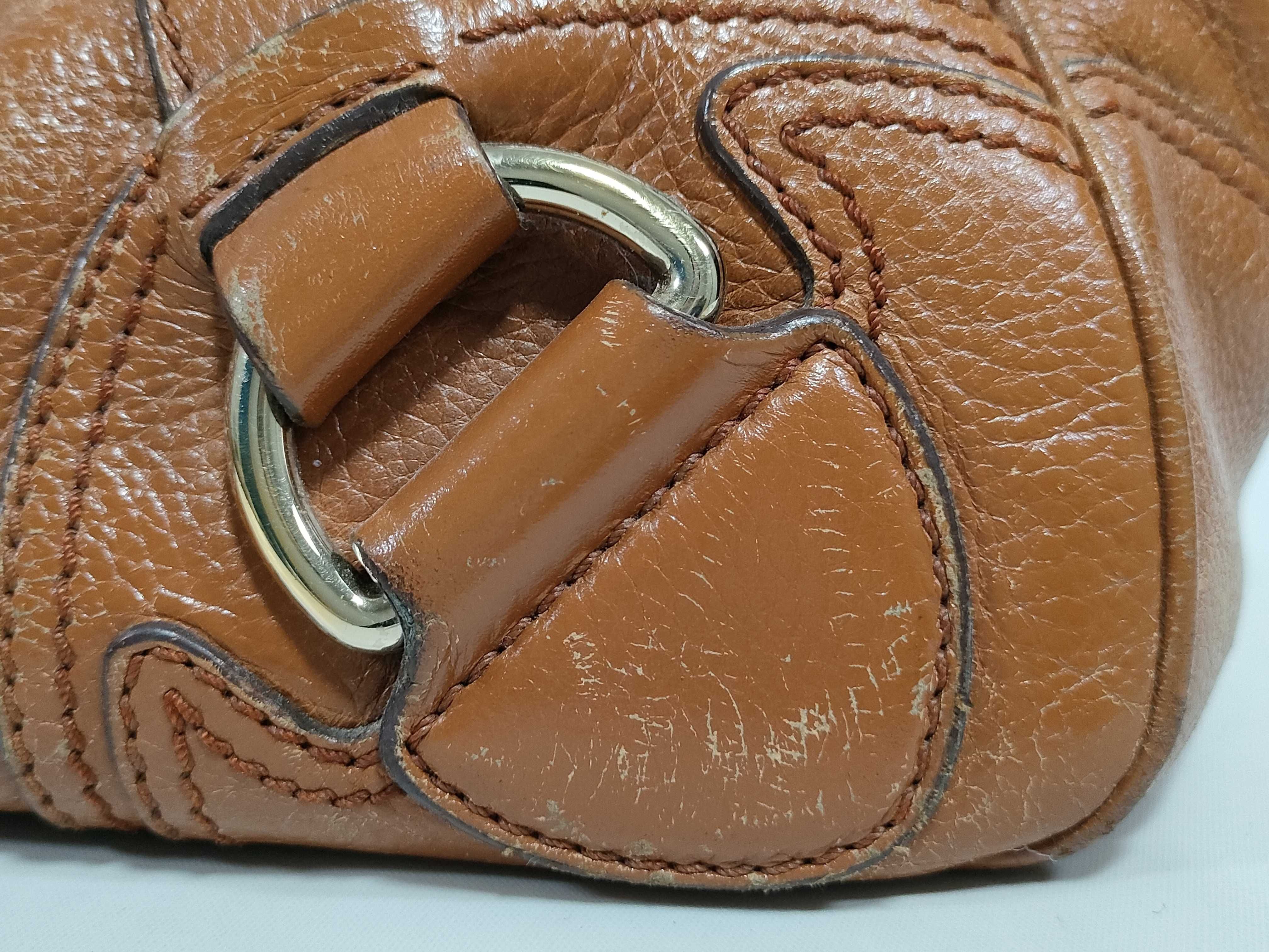 Leather Handbag with Clasp — view 11