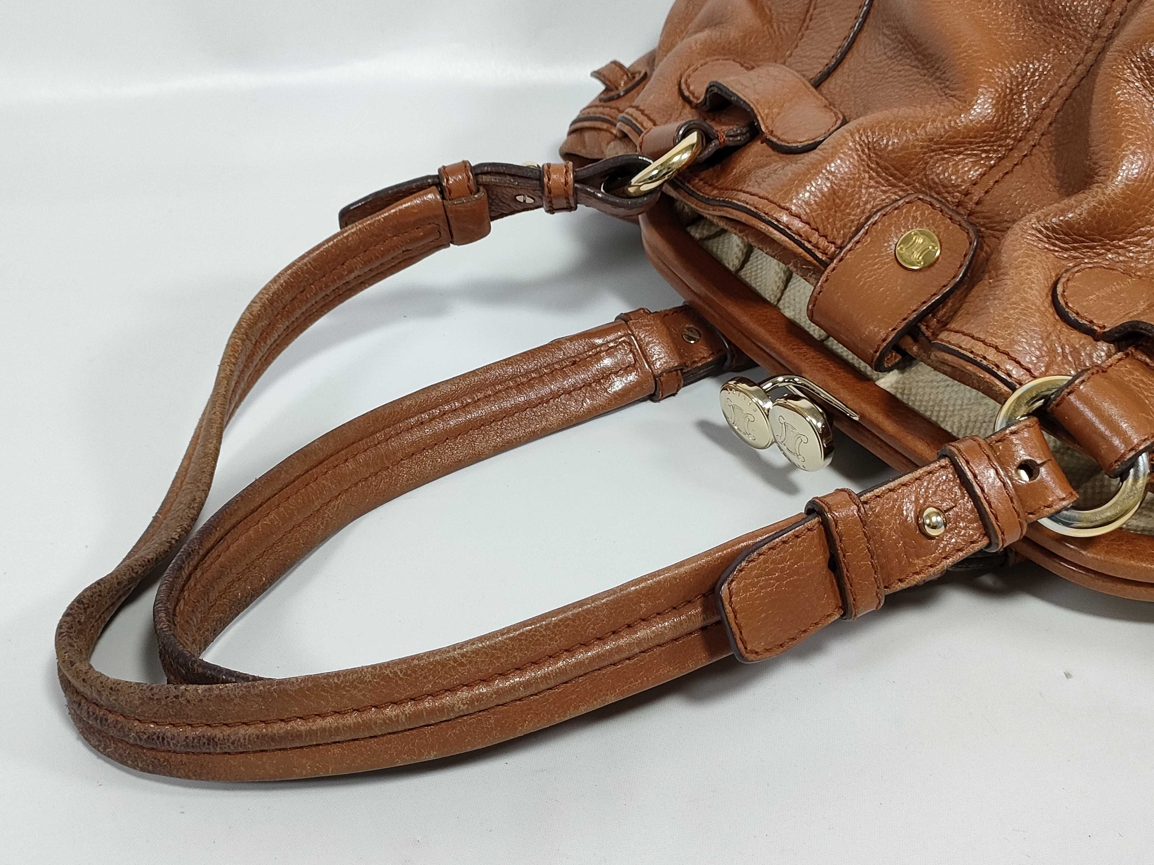 Leather Handbag with Clasp — view 3