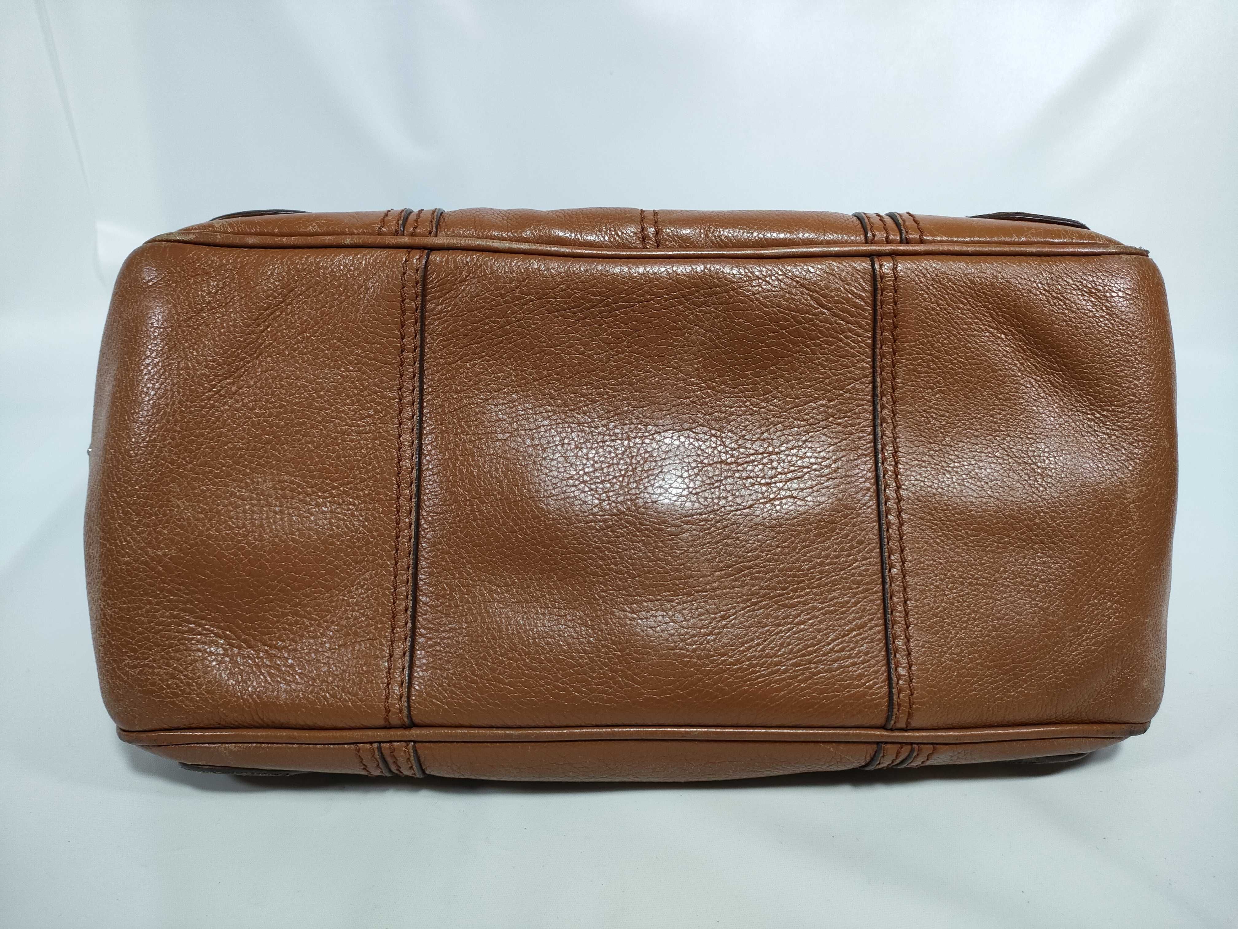 Leather Handbag with Clasp — view 7