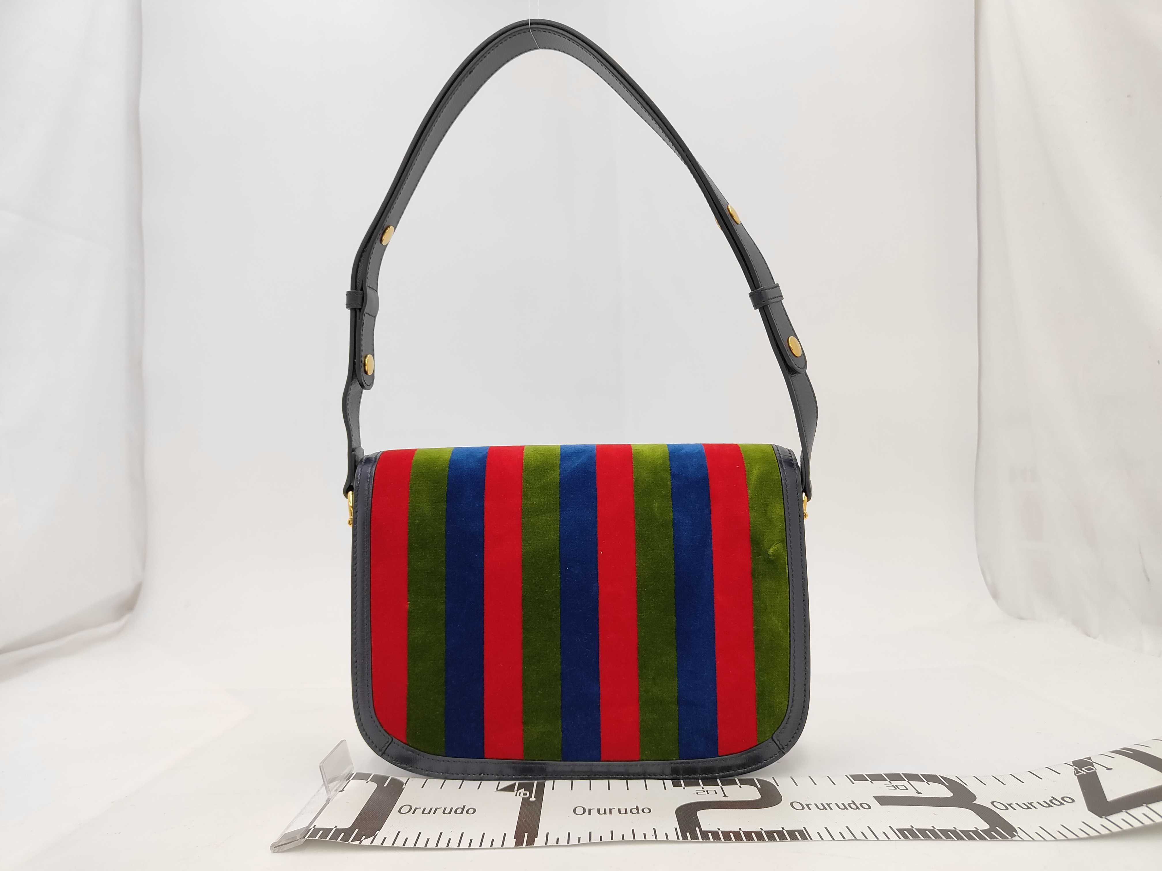 Horsebit 2-Way Shoulder Bag 1955 Velour Shoulder Bag — view 2