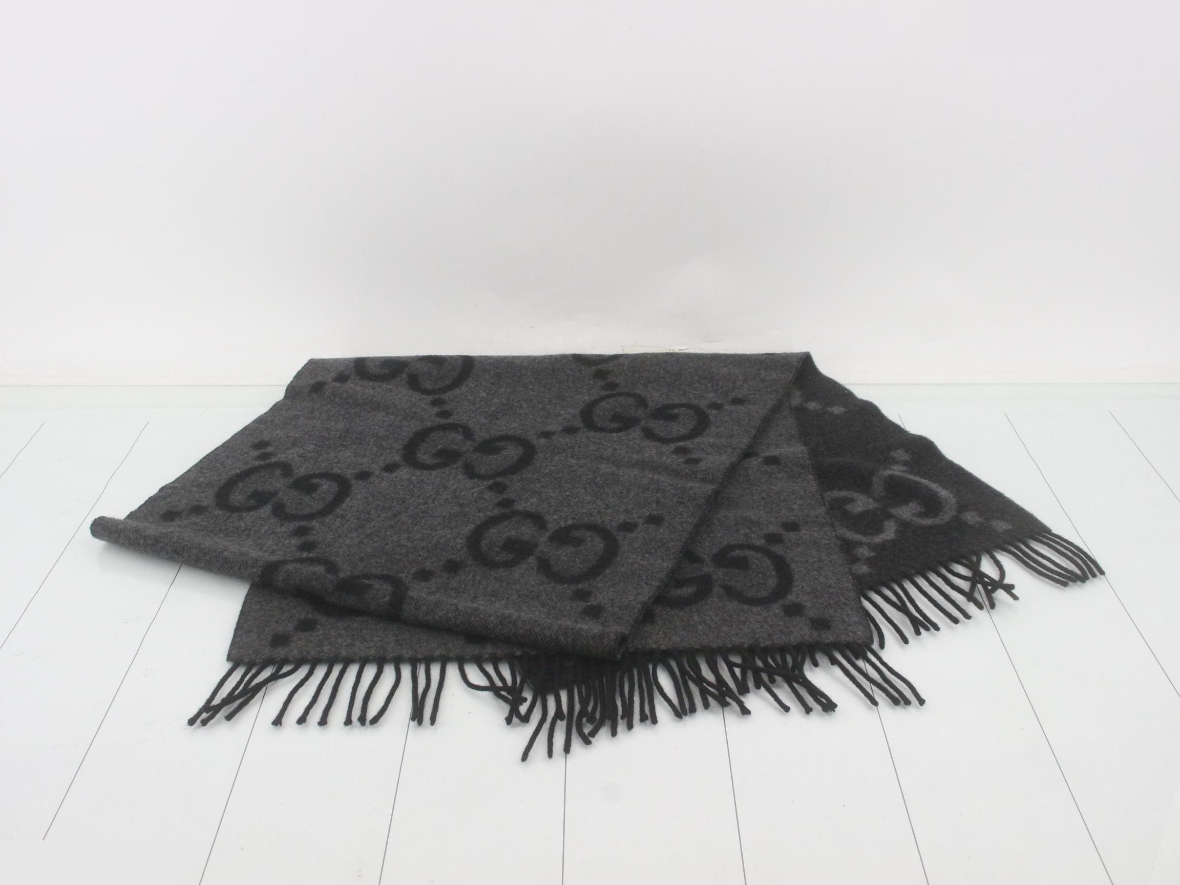 New tag Gucci GG Jacquard Jumbo GG Scarf — view 3