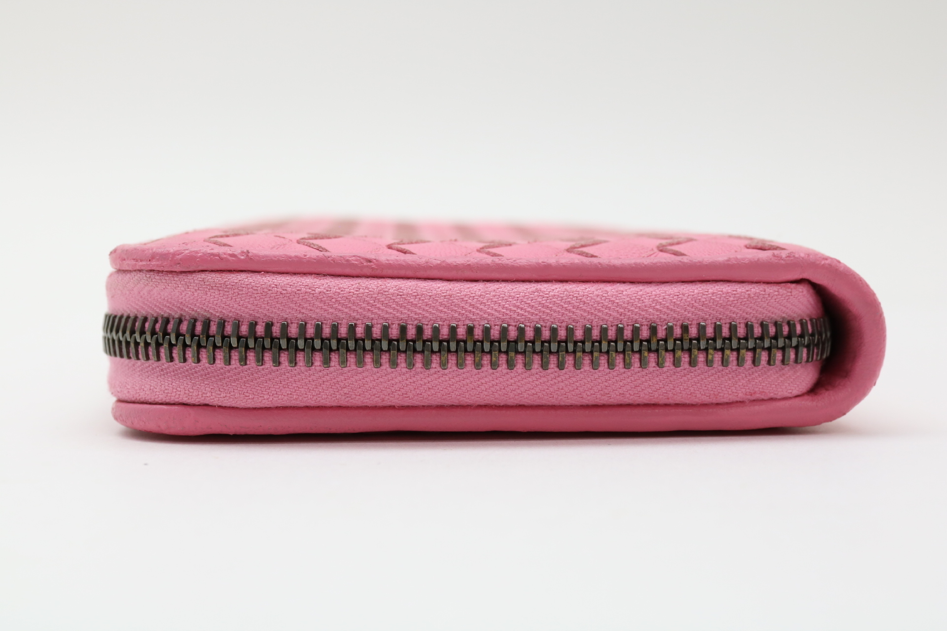Intrecciato Round Zip Wallet — view 3