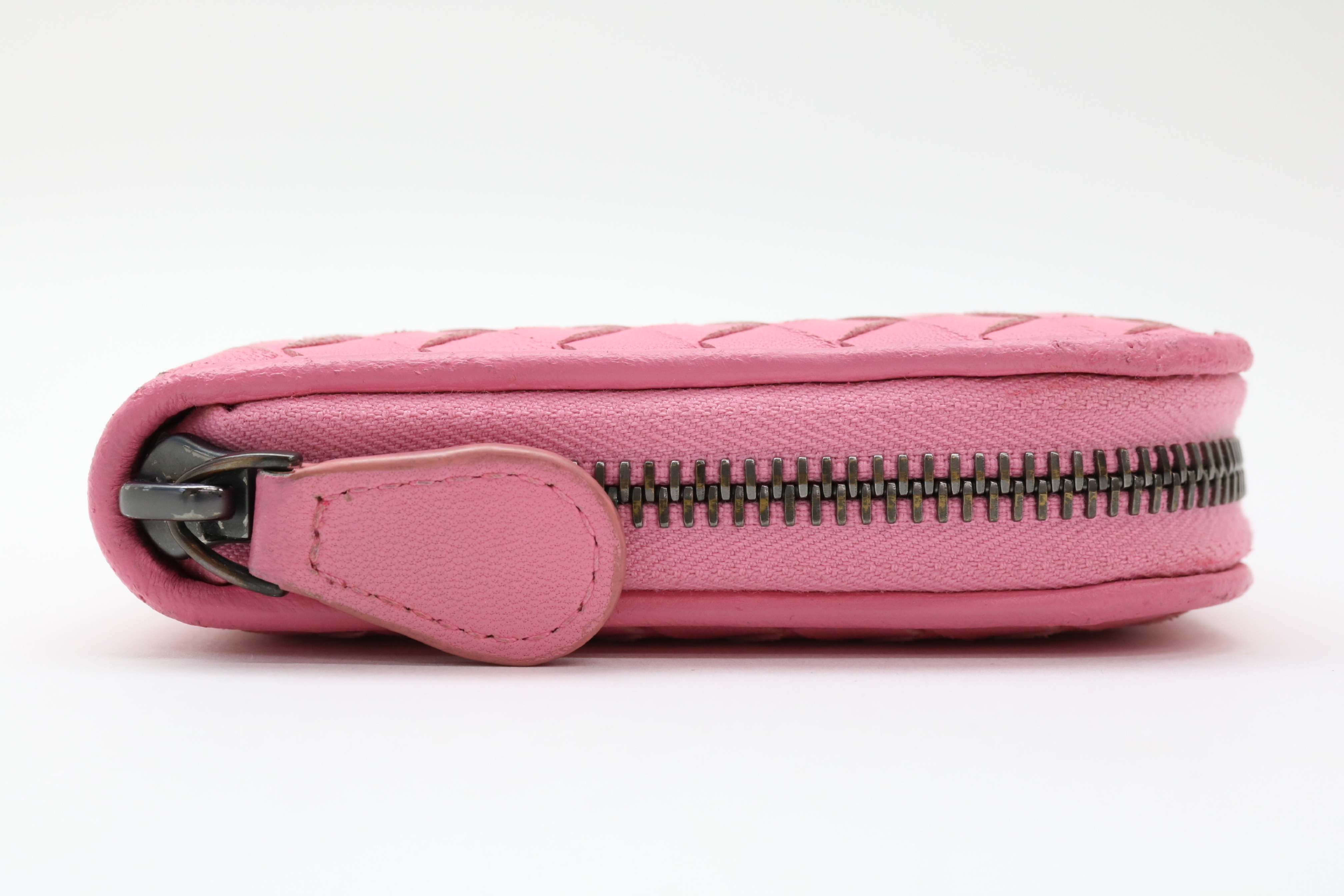 Intrecciato Round Zip Wallet — view 4