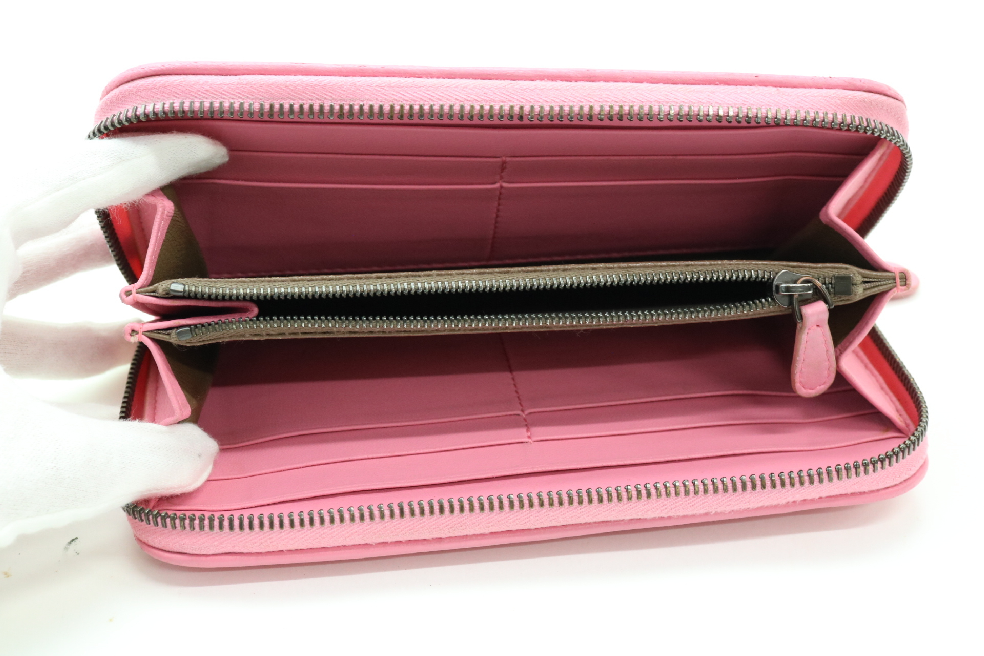 Intrecciato Round Zip Wallet — view 7