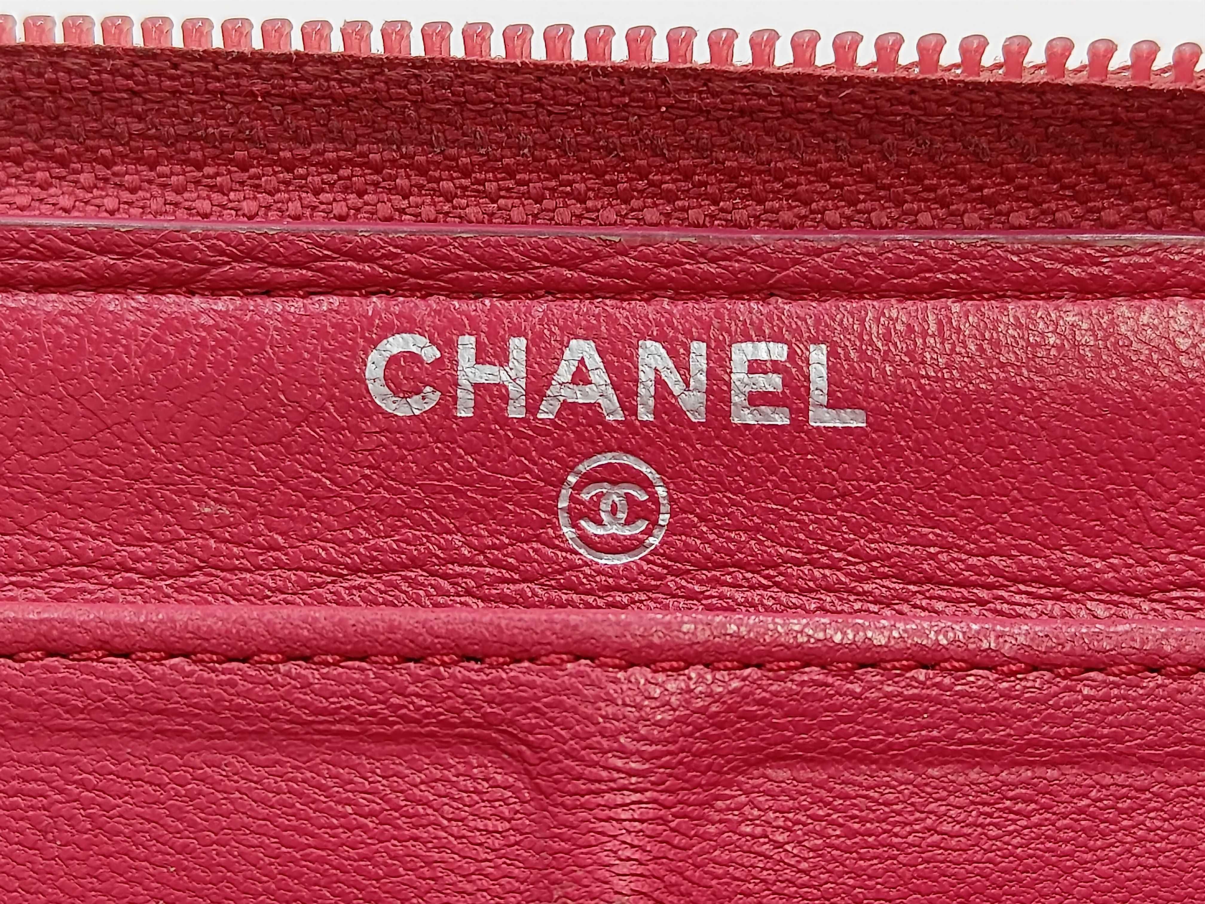 Boy Chanel Lambskin Zip-Around Long Wallet with Dust Bag, Box, Seal/Card/Serial Number 30s — view 11