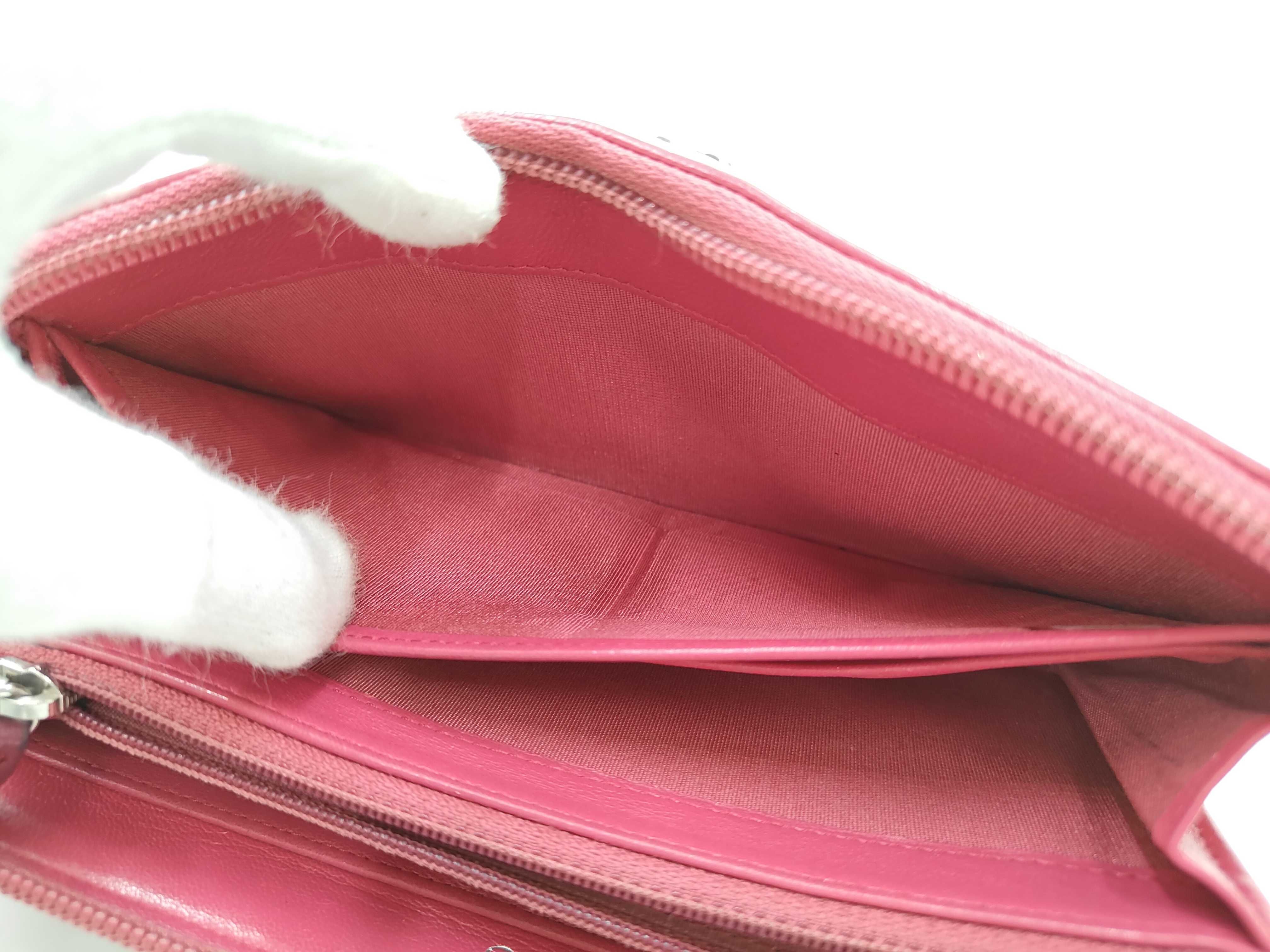 Boy Chanel Lambskin Zip-Around Long Wallet with Dust Bag, Box, Seal/Card/Serial Number 30s — view 10