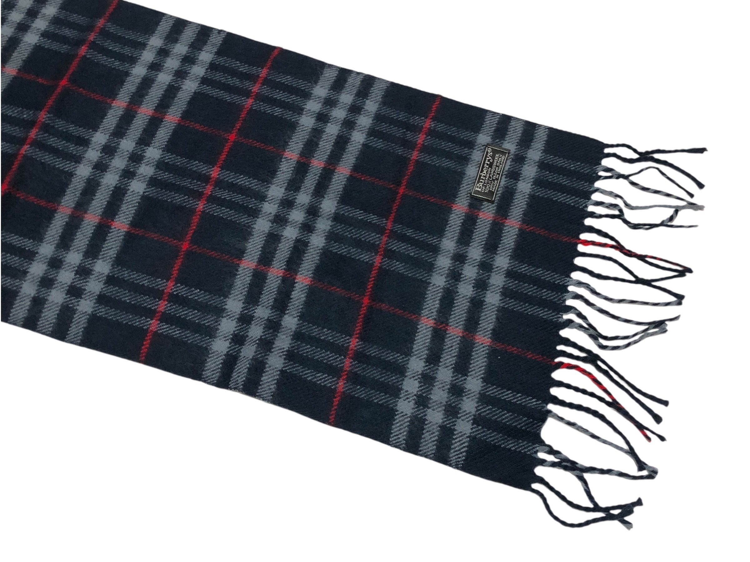 scarf, check pattern, 100% wool. — view 11
