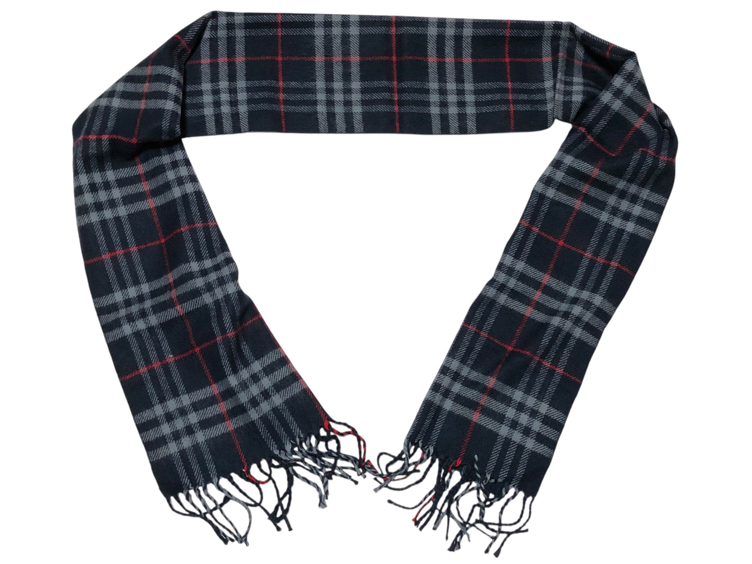 scarf, check pattern, 100% wool. — view 3