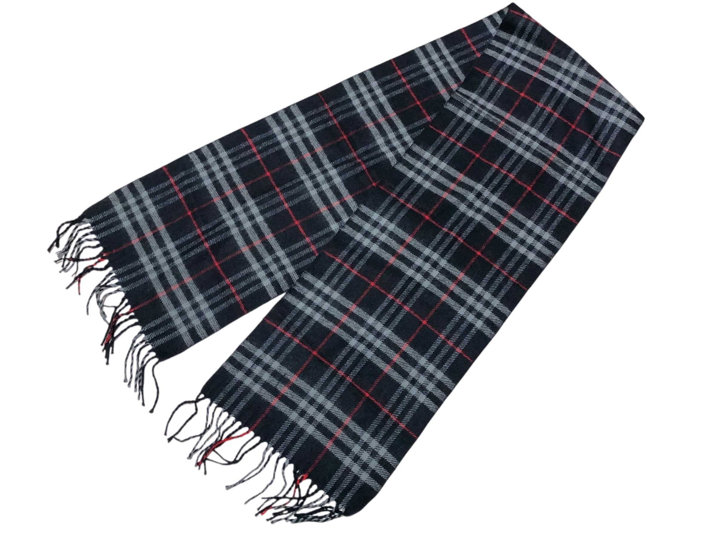 scarf, check pattern, 100% wool. — view 4