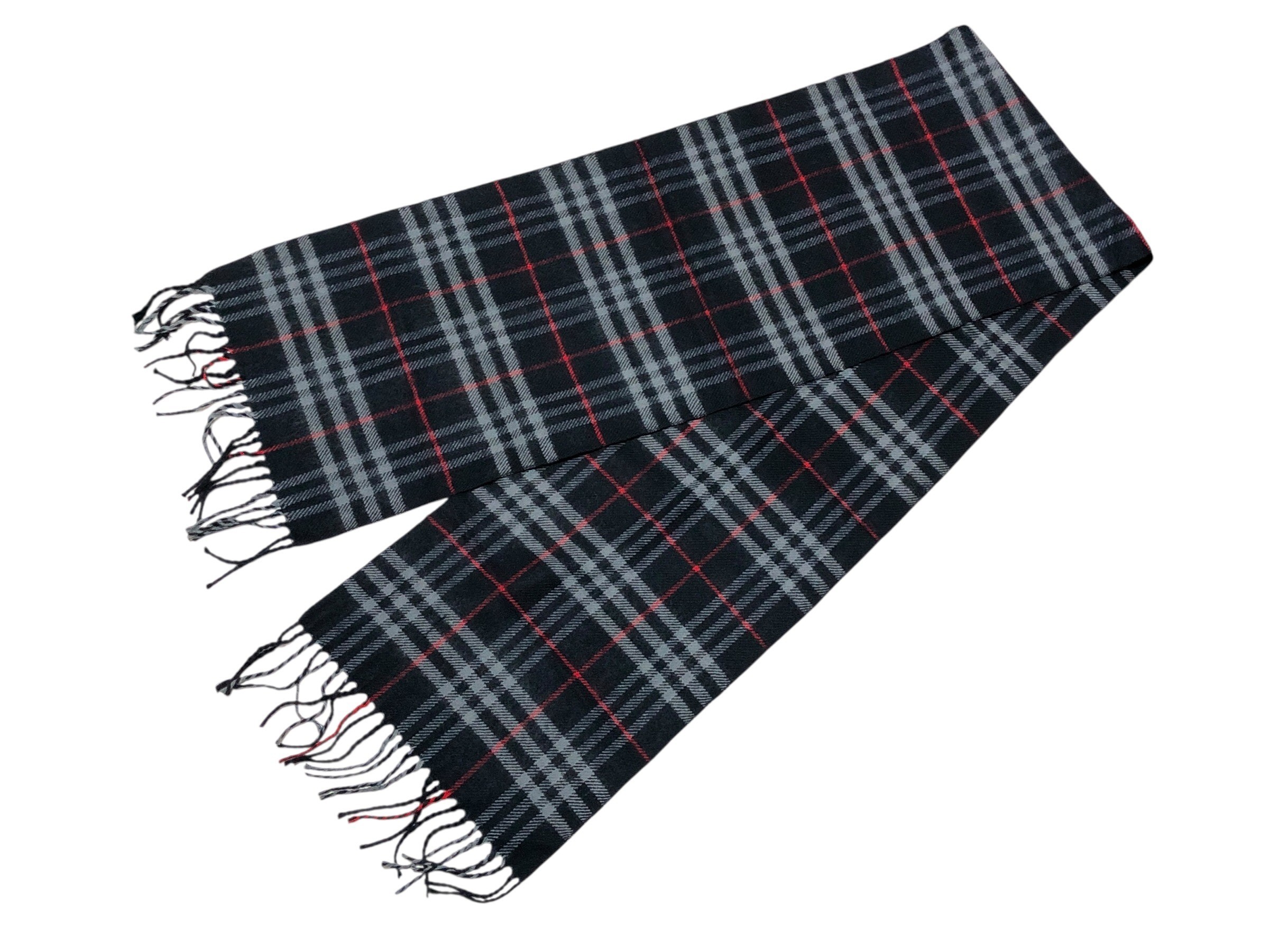 scarf, check pattern, 100% wool. — view 5