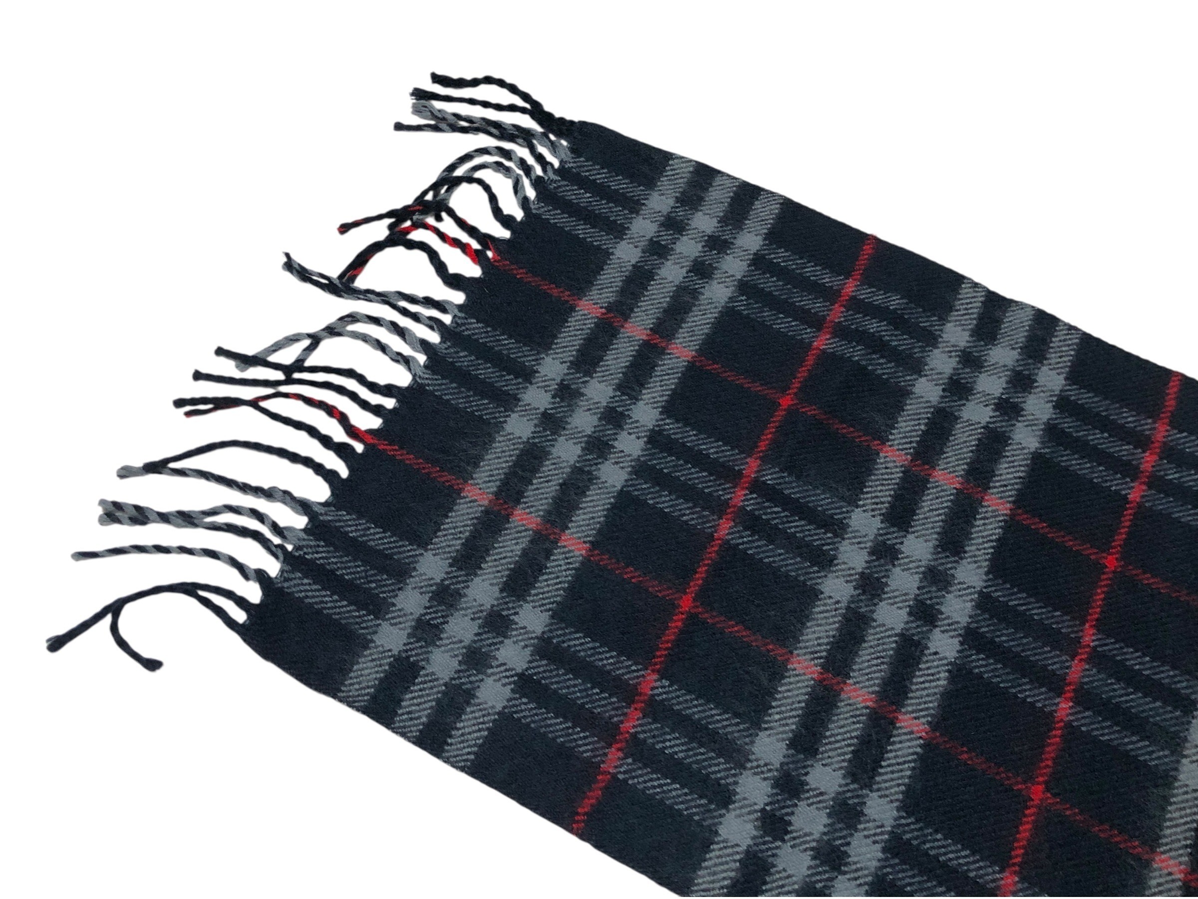 scarf, check pattern, 100% wool. — view 9