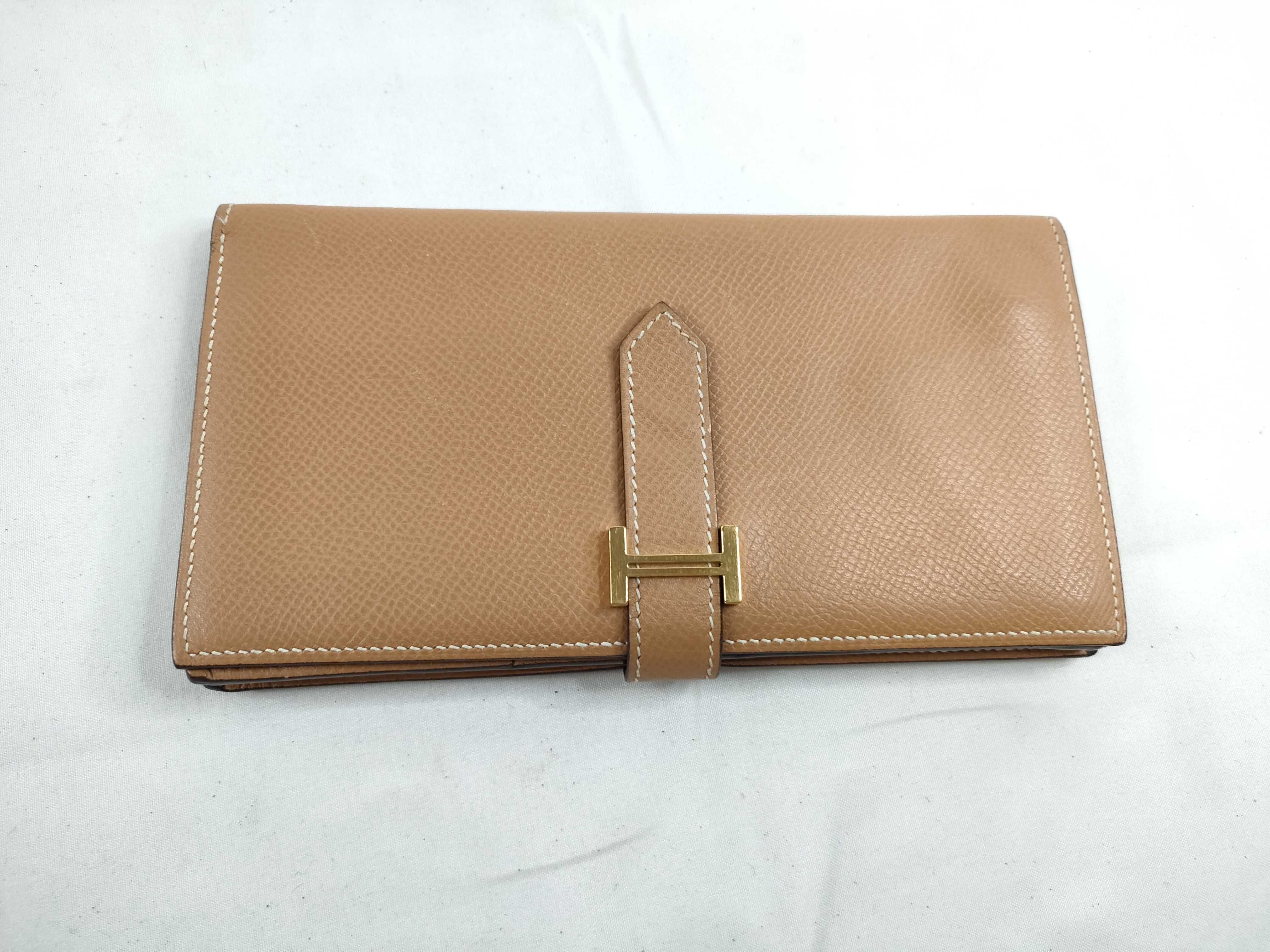 Bearn Soufflé Long Wallet (with J stamp) Camel Wallet