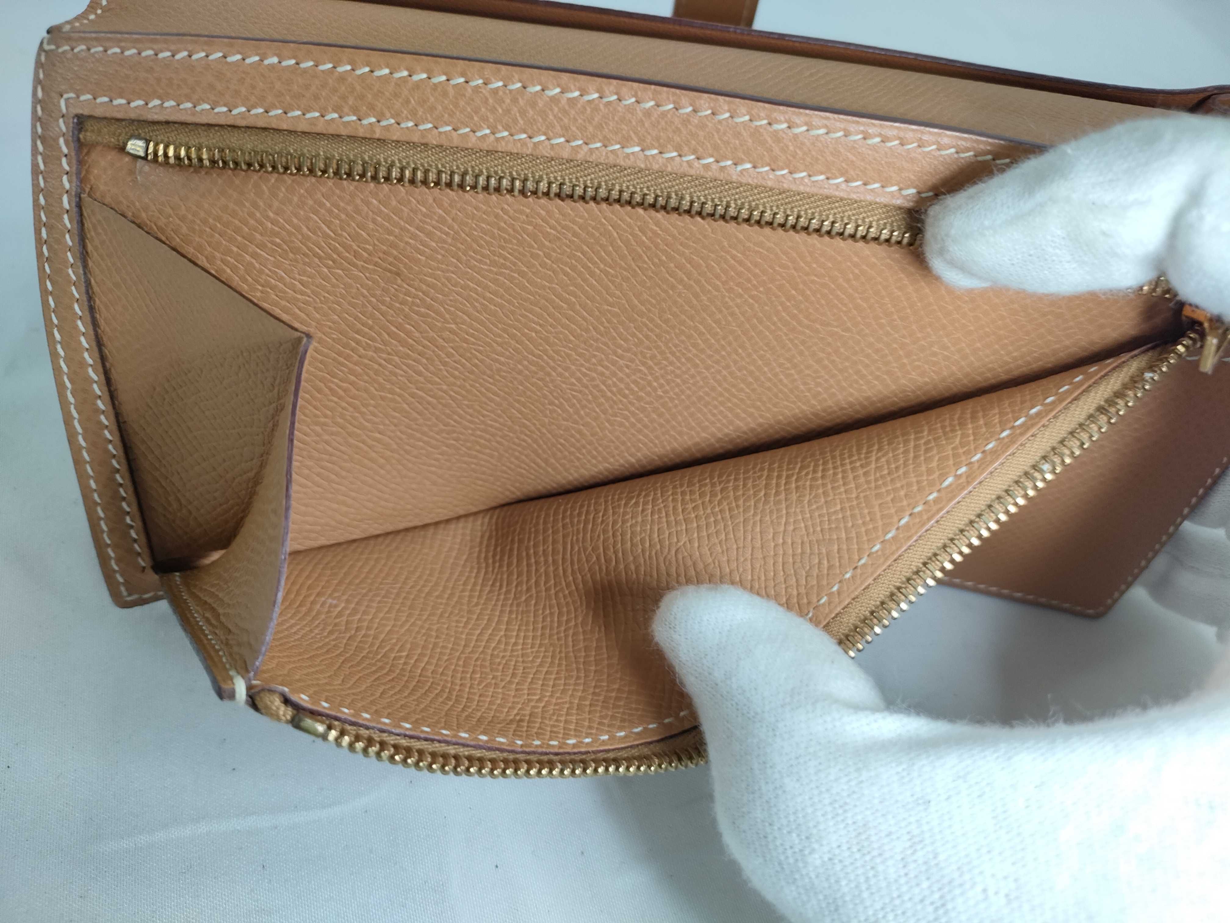Bearn Soufflé Long Wallet (with J stamp) Camel Wallet — view 13