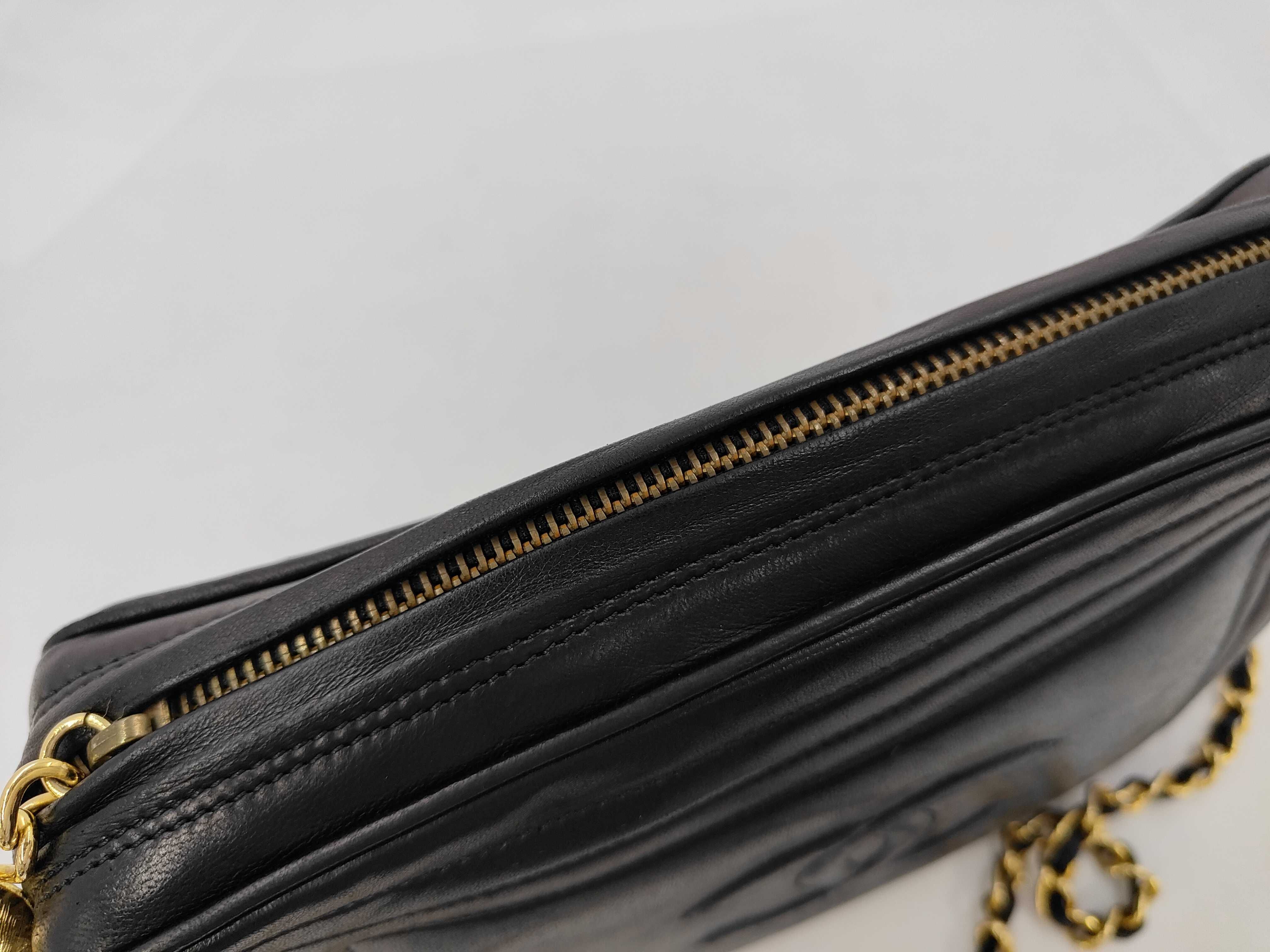 Lambskin Coco Mark Fringe Chain Shoulder Bag — view 9