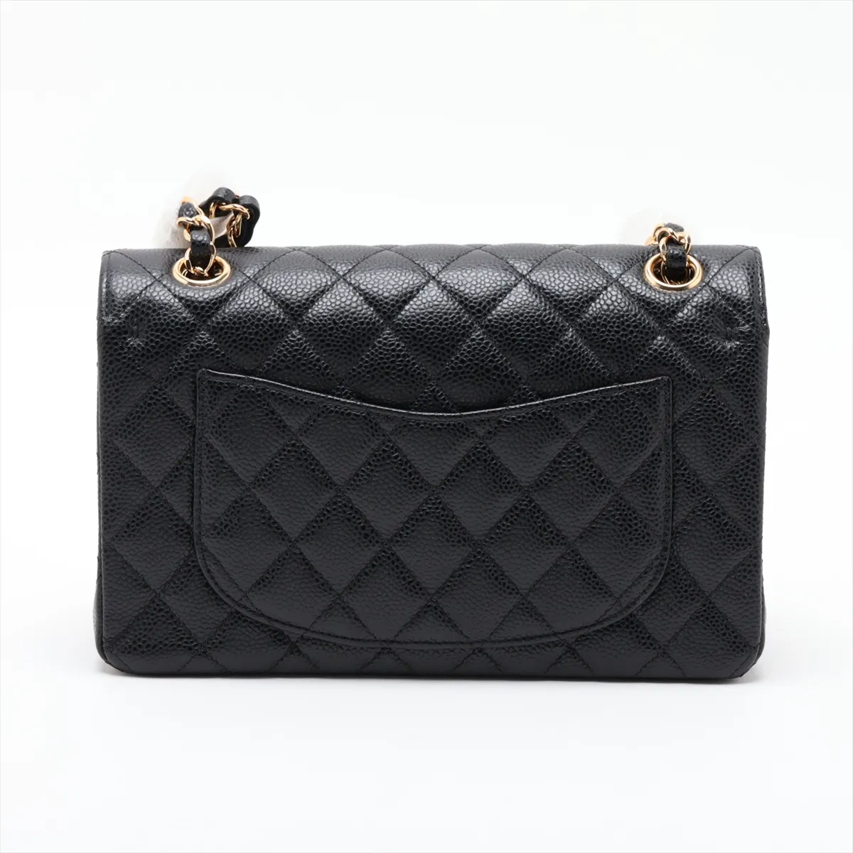 [Individually packaged] Chanel Matelassé 23 Small Caviar Skin Double Flap Double Chain Bag, Black with Gold Hardware, 25983459, Serial Number , A01113 — view 2
