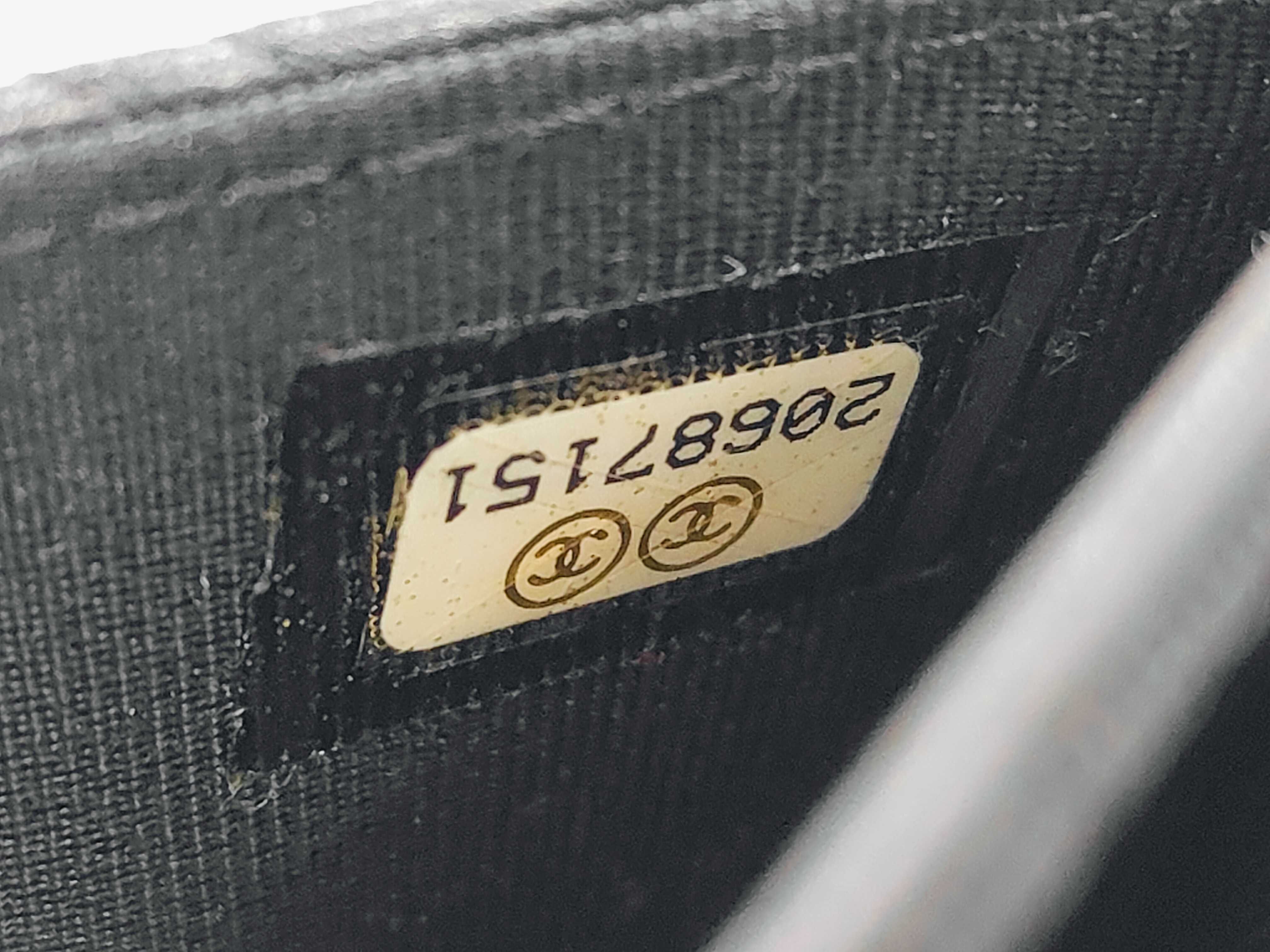 Matelassé Card Case with Coco Mark, Black Coin Purse — view 11