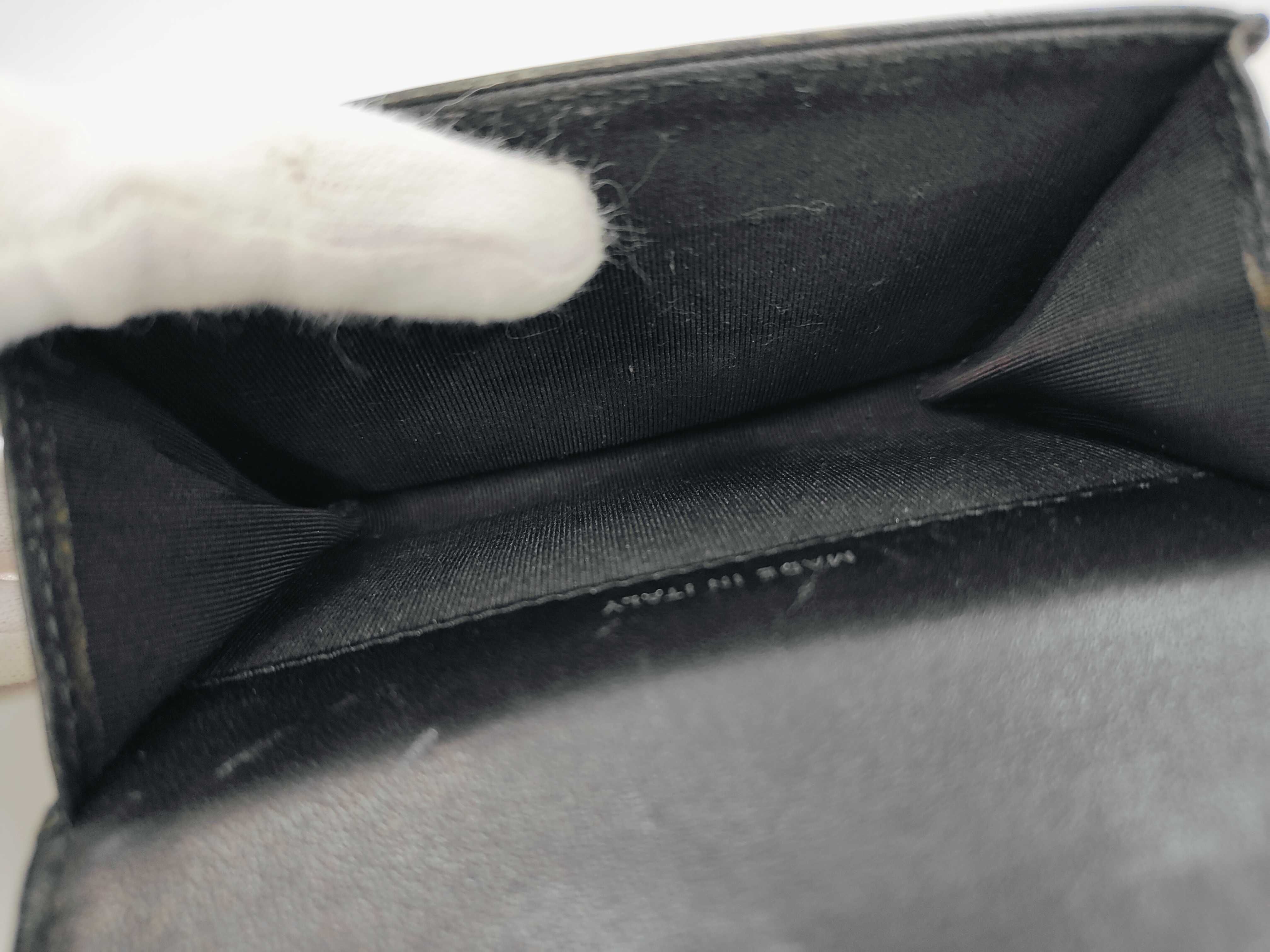 Matelassé Card Case with Coco Mark, Black Coin Purse — view 9