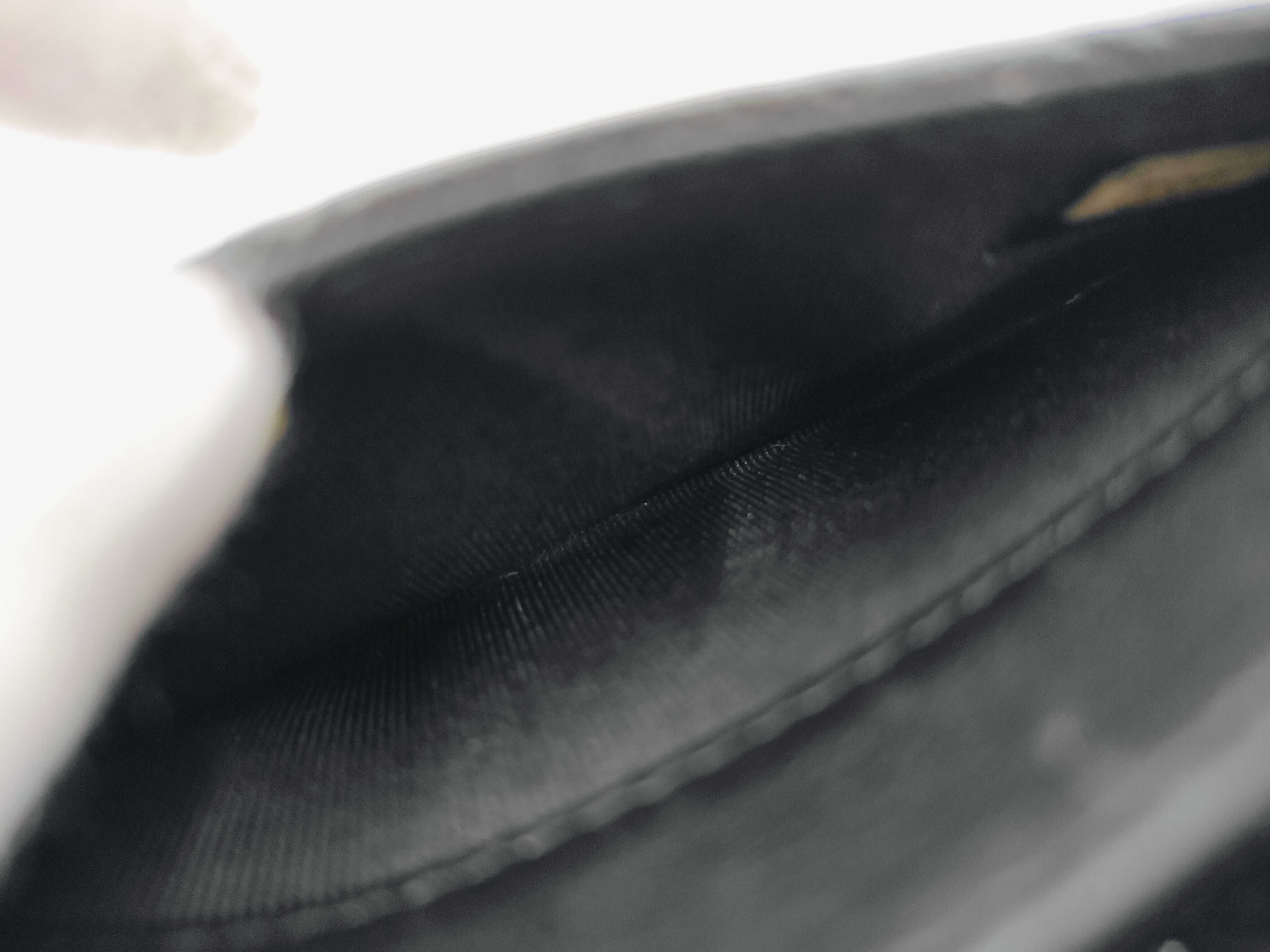 Matelassé Card Case with Coco Mark, Black Coin Purse — view 10