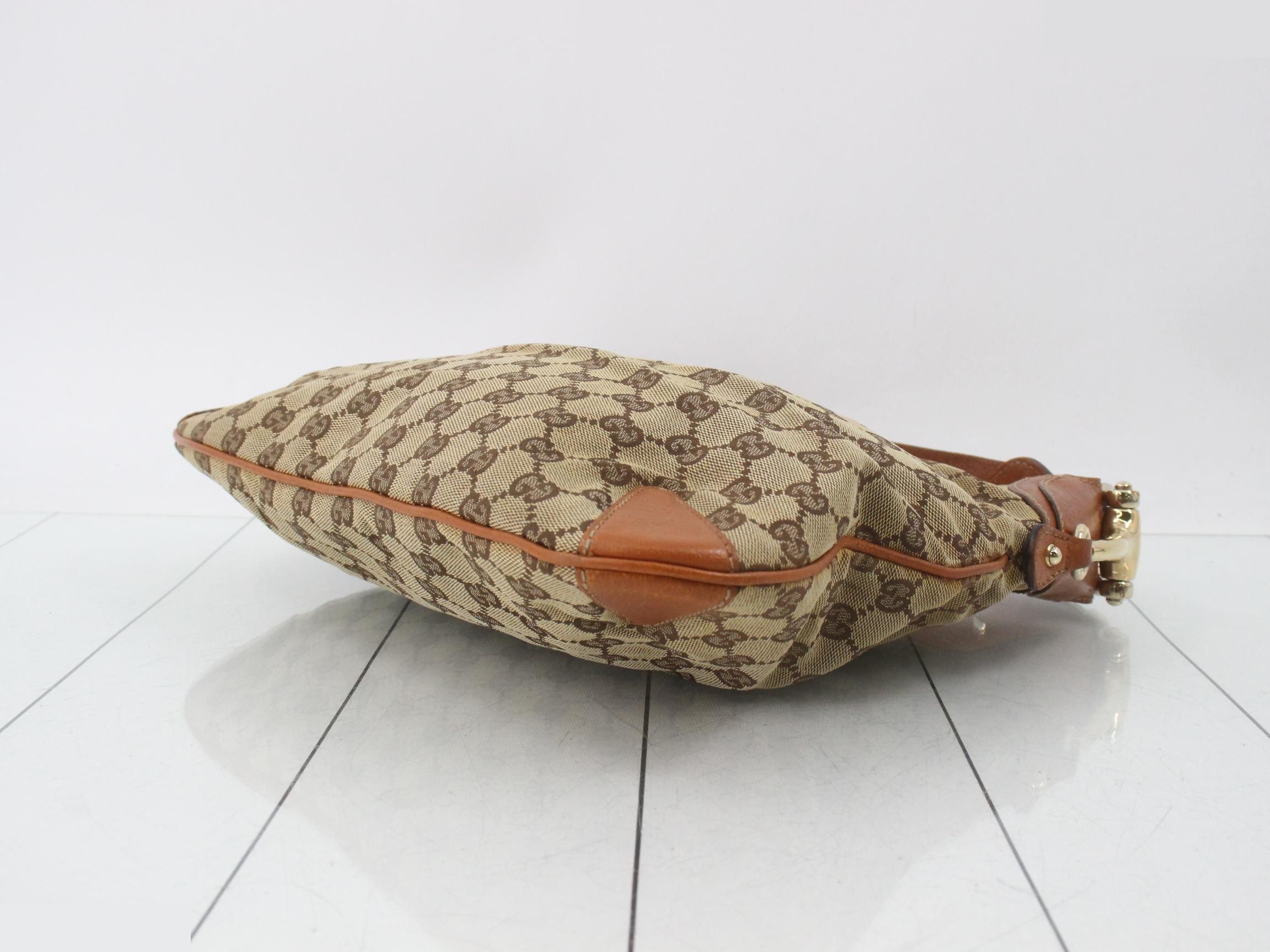 GG Canvas Horsebit Shoulder Bag — view 6