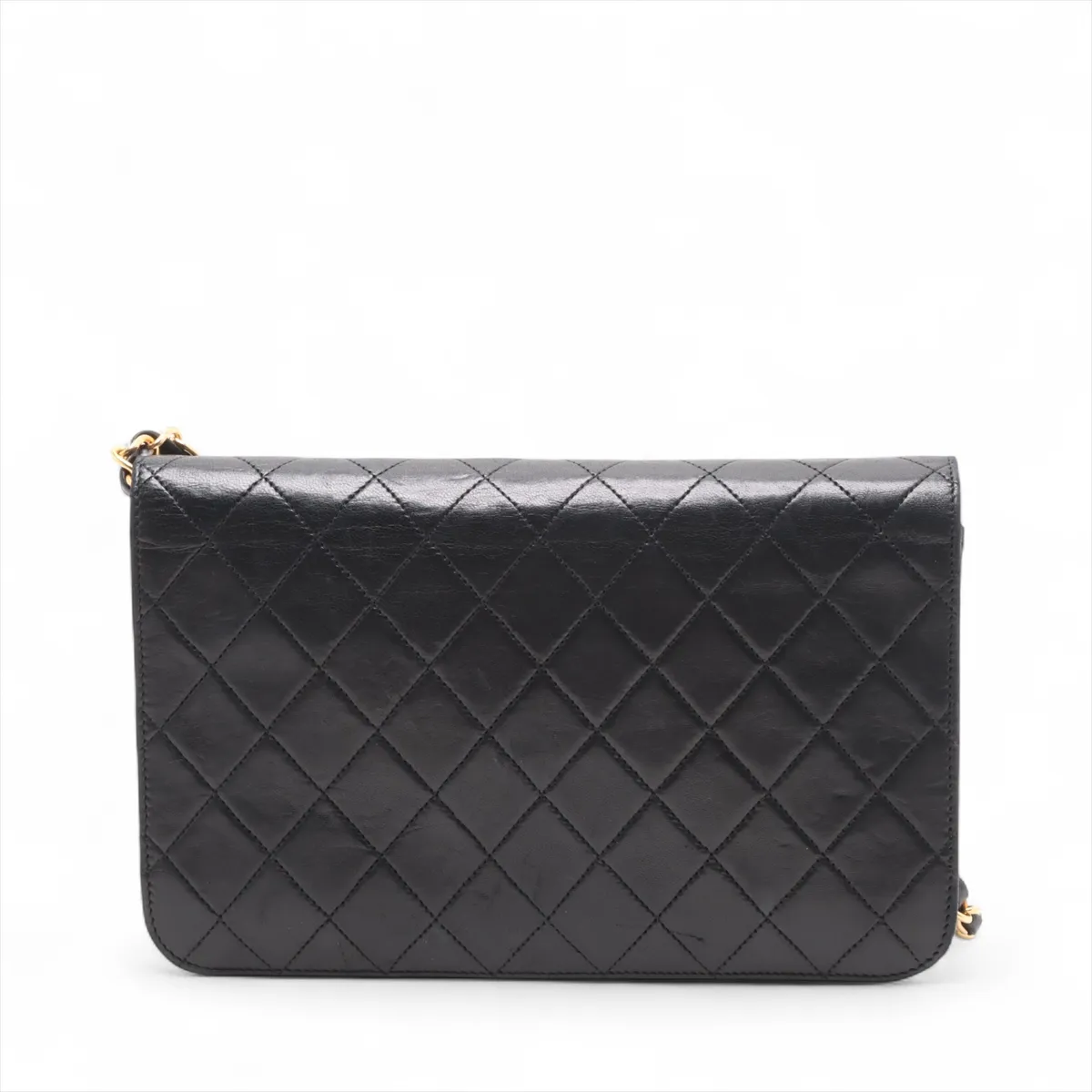 Matelasse Lambskin Chain Shoulder Bag Push Lock Black Gold Hardware 271538 Series 0 — view 2