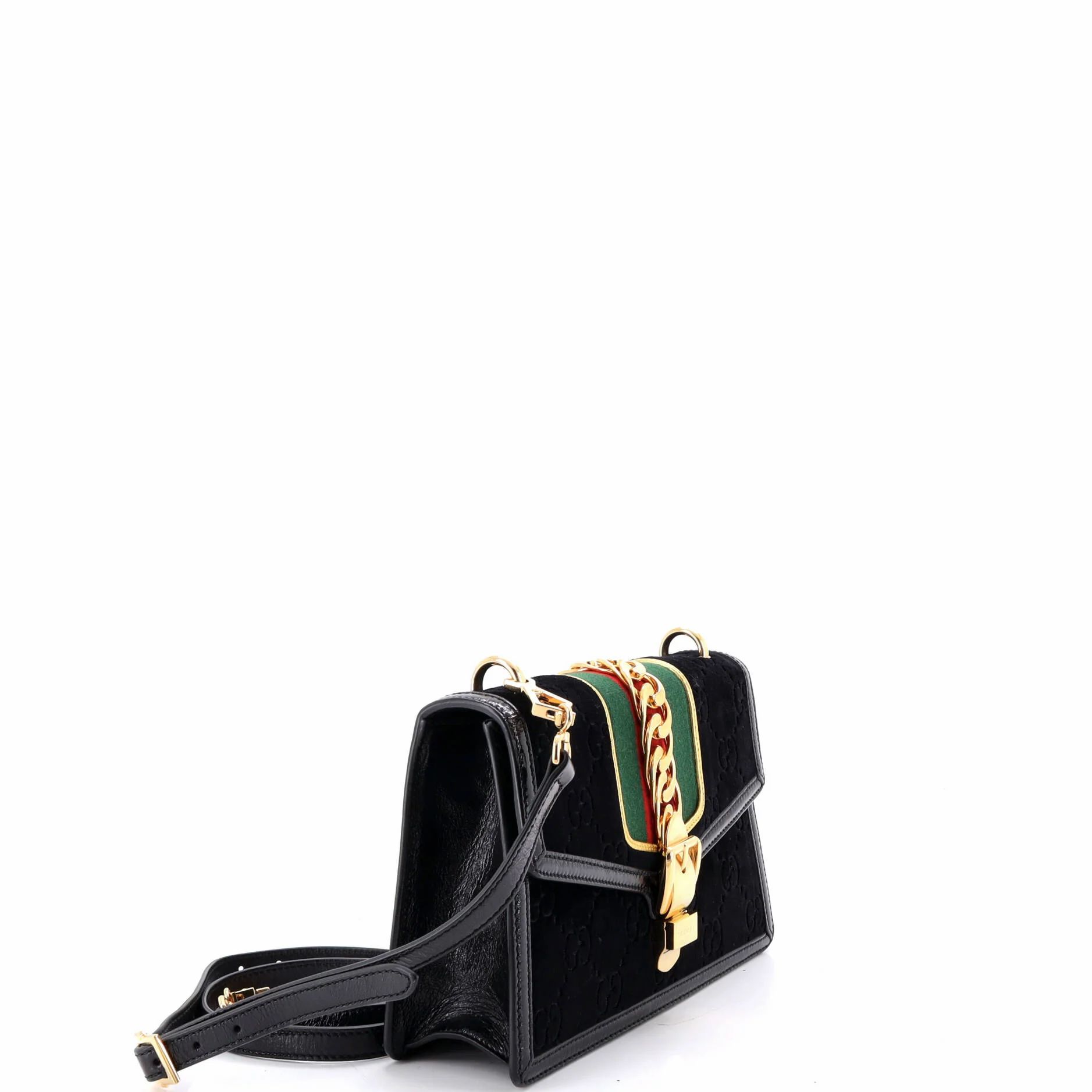 Sylvie Shoulder Bag Gg Velvet Small — view 3