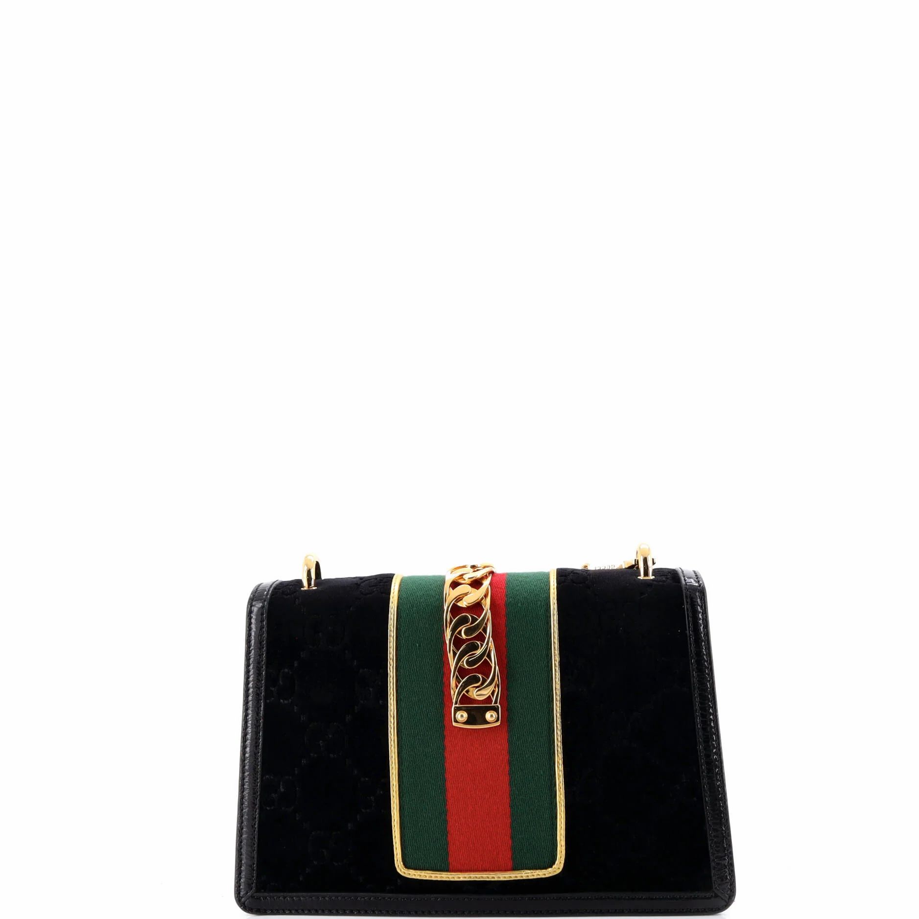 Sylvie Shoulder Bag Gg Velvet Small — view 4