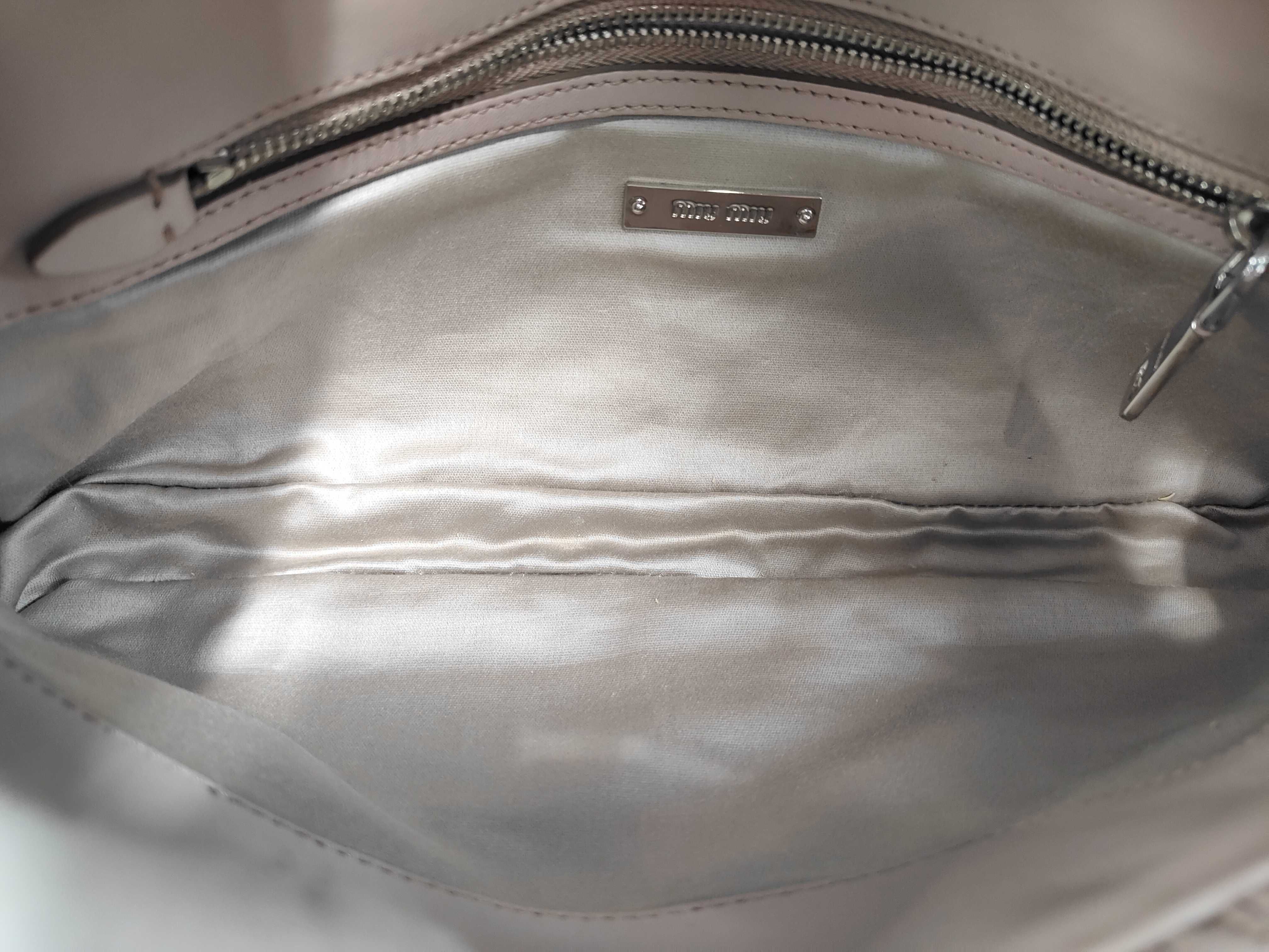 5BD233 Leather Matelassé Nappa Crystal 2-Way Shoulder Bag Pink Handbag — view 8