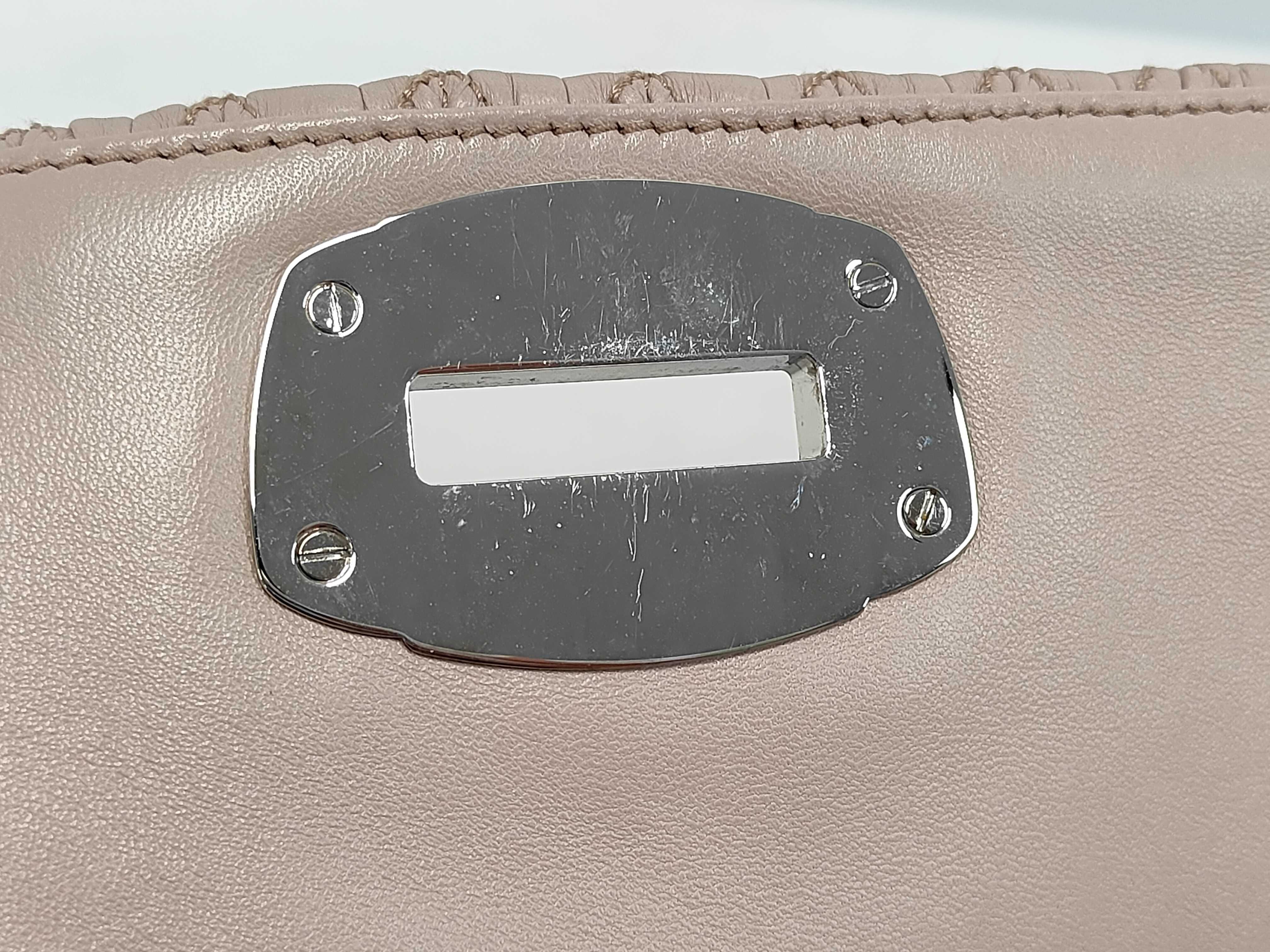 5BD233 Leather Matelassé Nappa Crystal 2-Way Shoulder Bag Pink Handbag — view 9