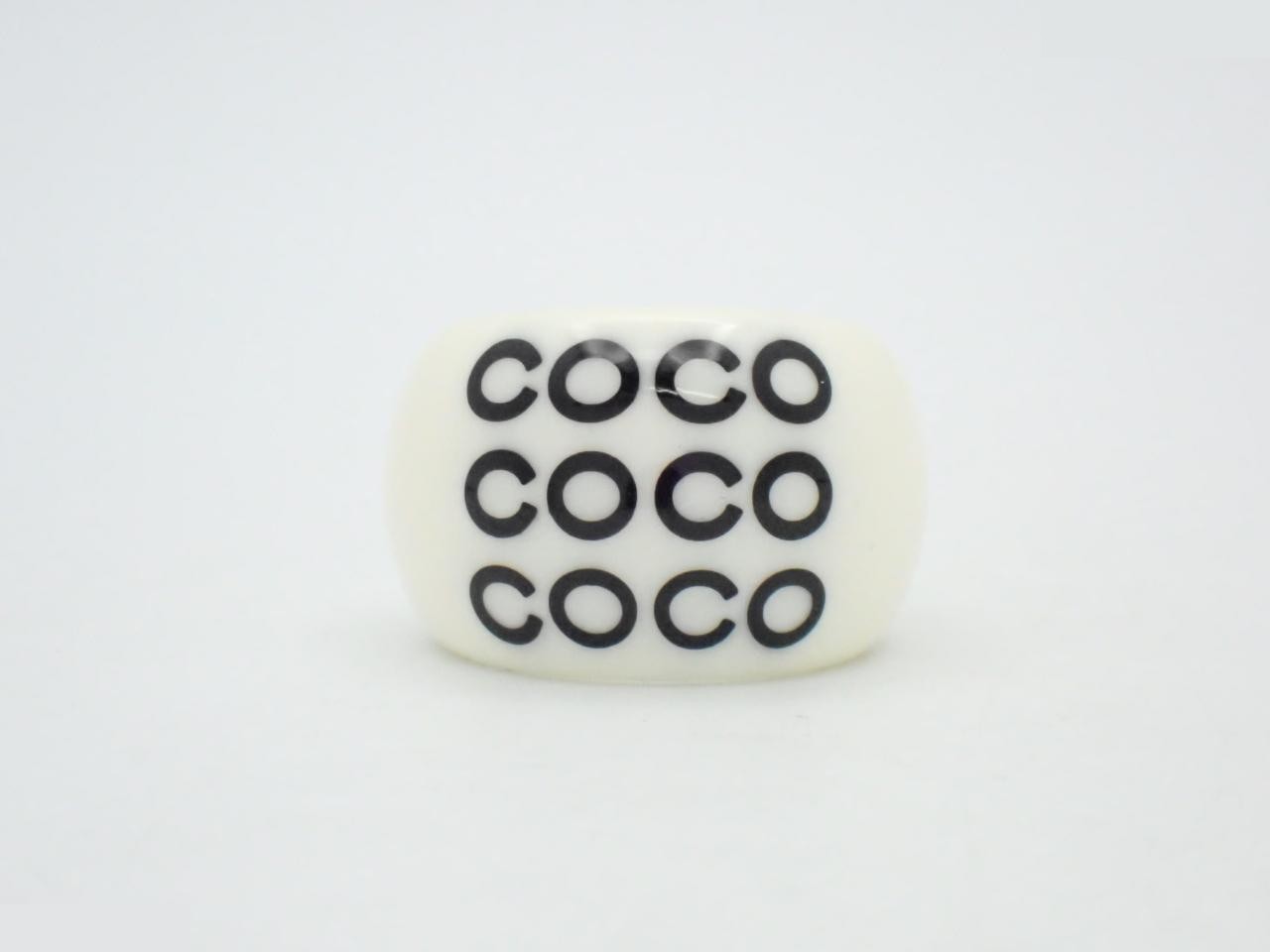 Coco Mark Triple Logo Plastic Ring 01P #13